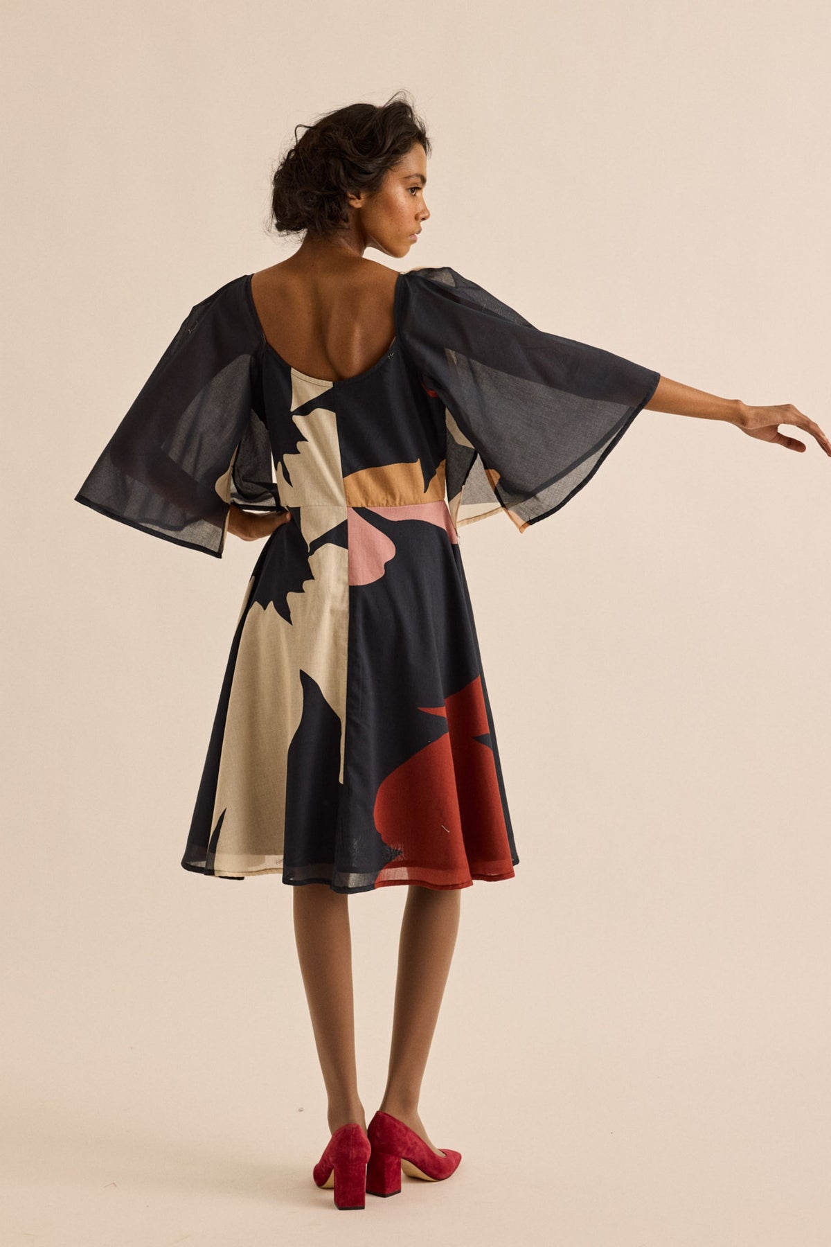 Black Pansy Dress