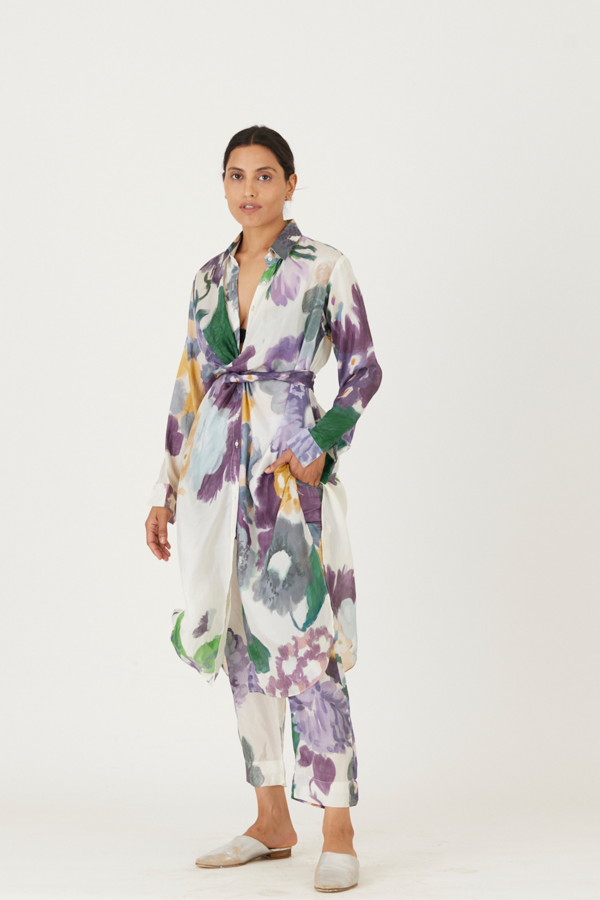 Mara Wrap Kurta Set