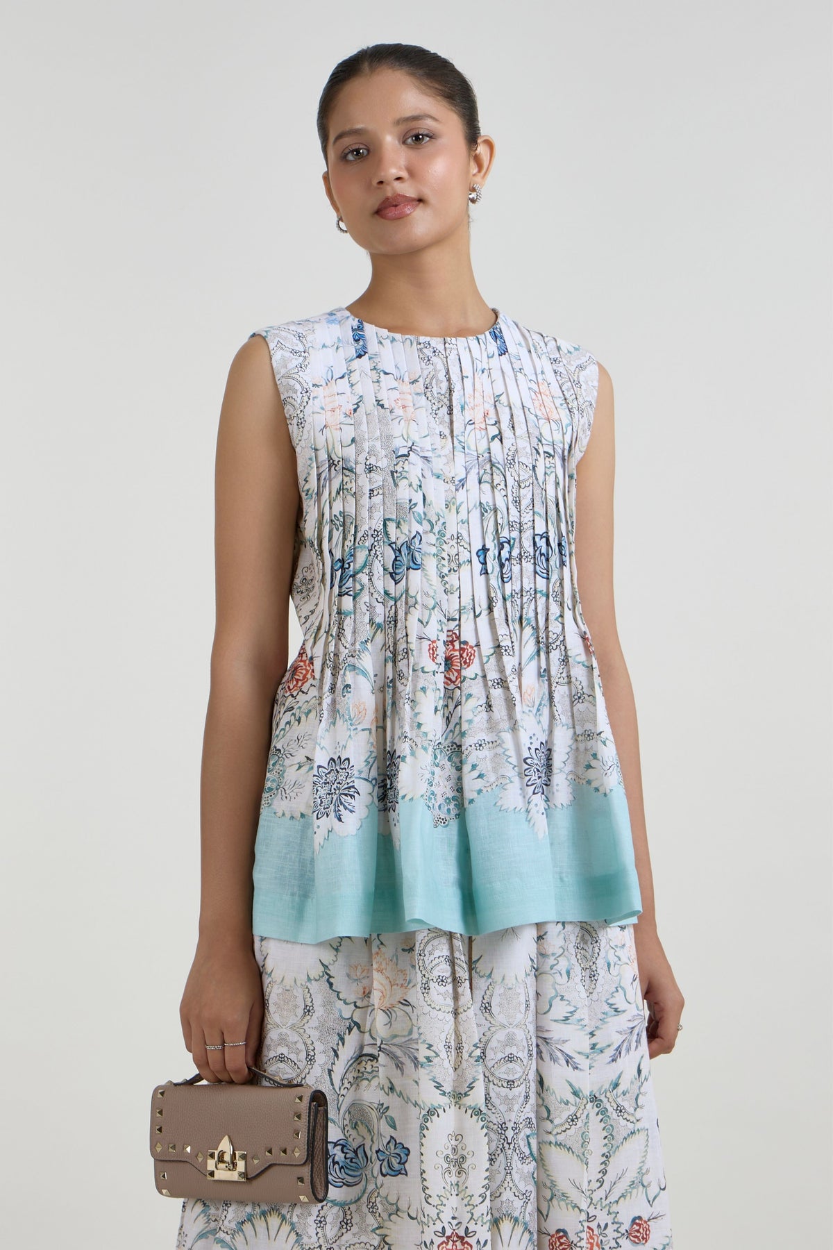 Tyla Accordian Skirt Set