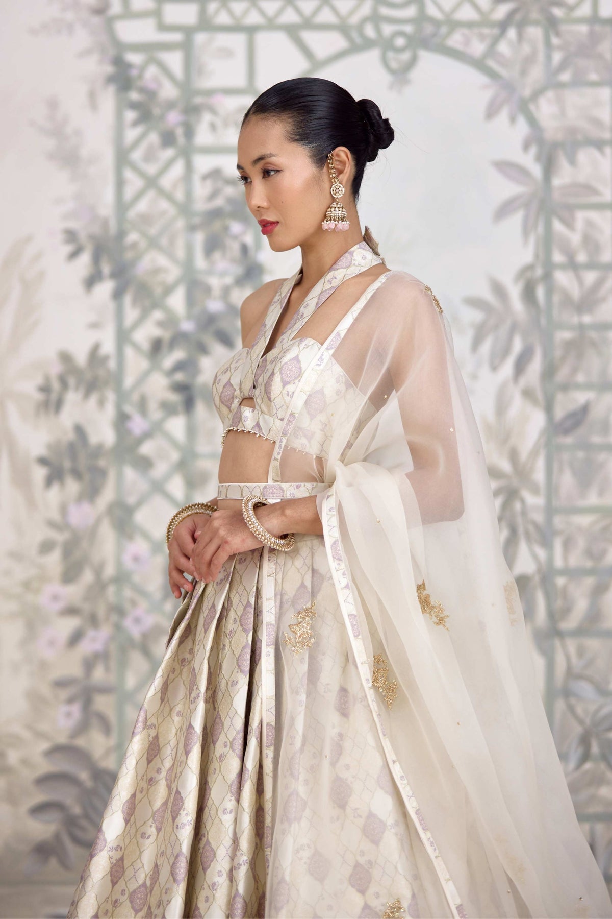 Winter White Lehenga Set