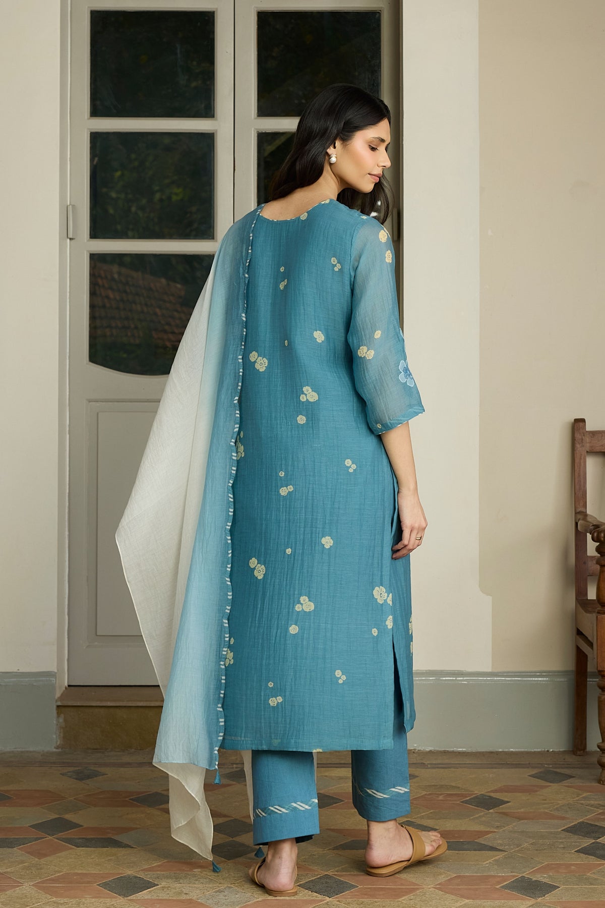 Ocean Applique Kurta Set