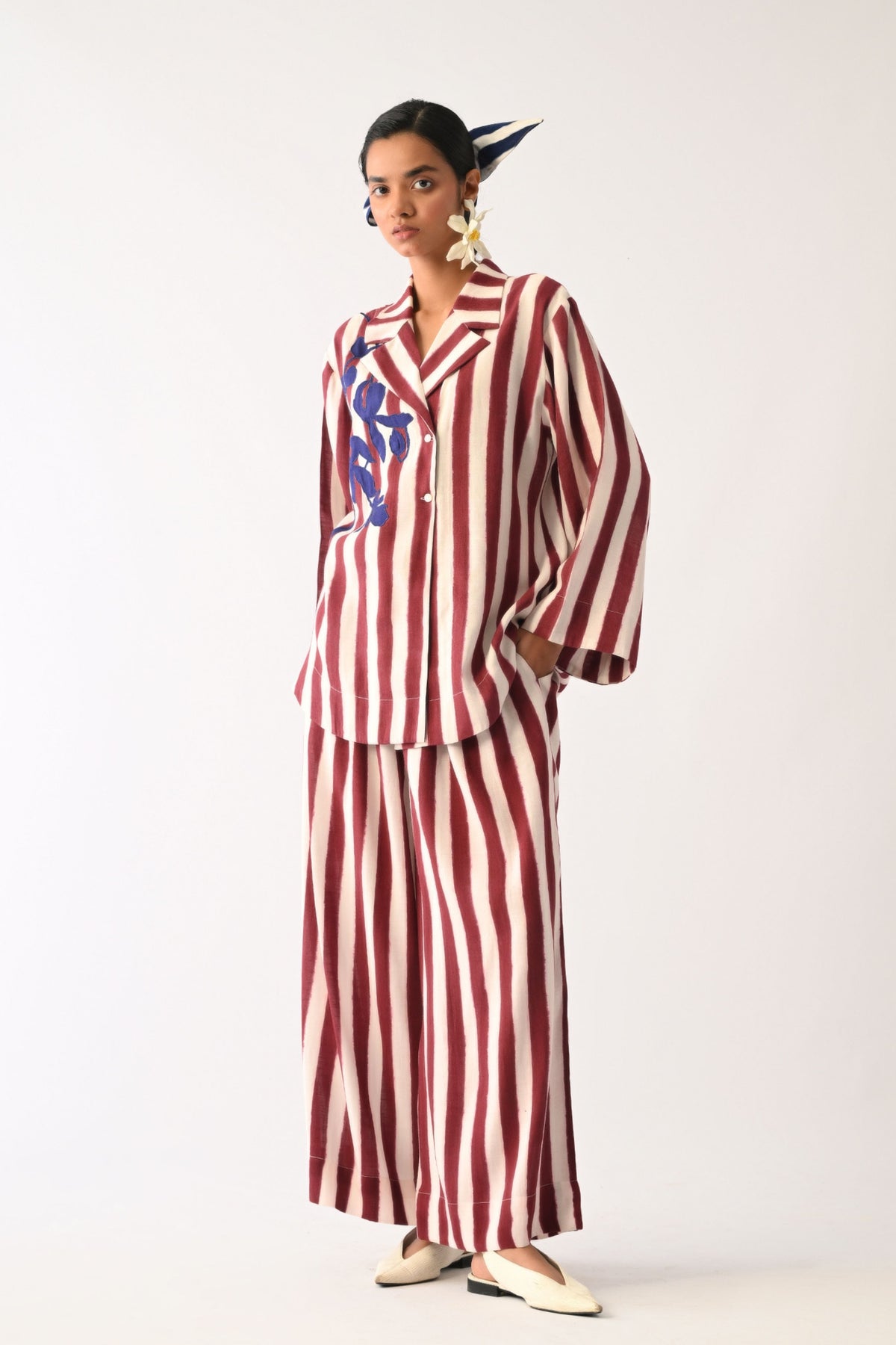 Revolt Bric Psyflora Applique Shirt