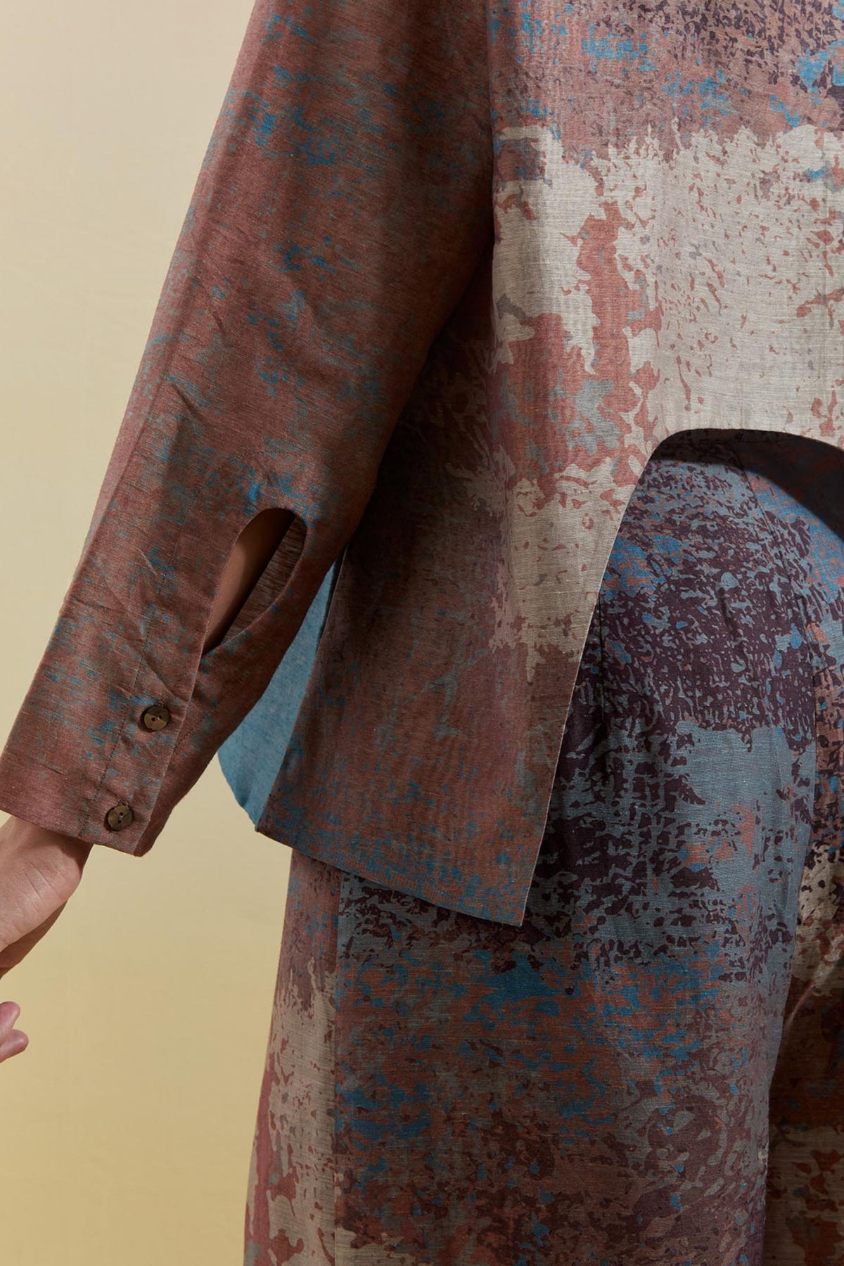 Asymmetrical Jacket Set