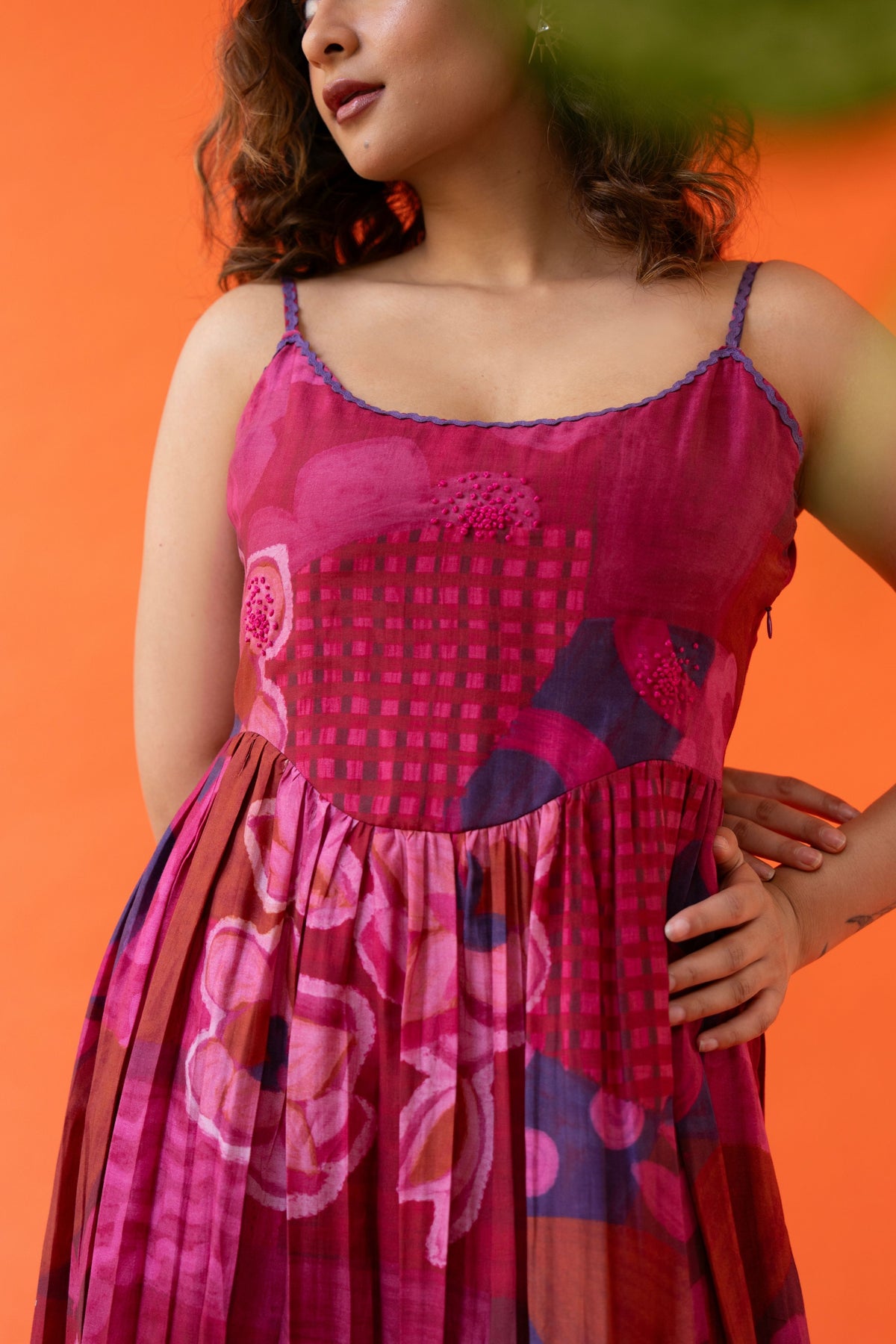 Crimson Bloom Dress