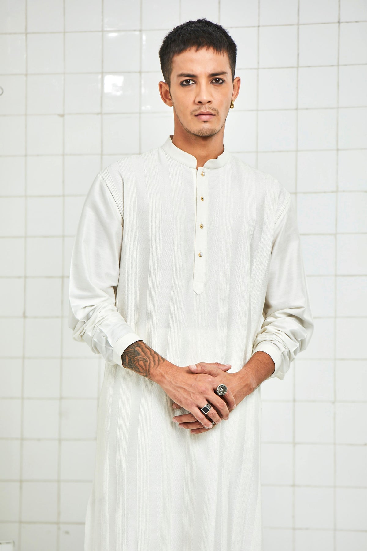 Laxmana Pintuck Quilting  Kurta Set