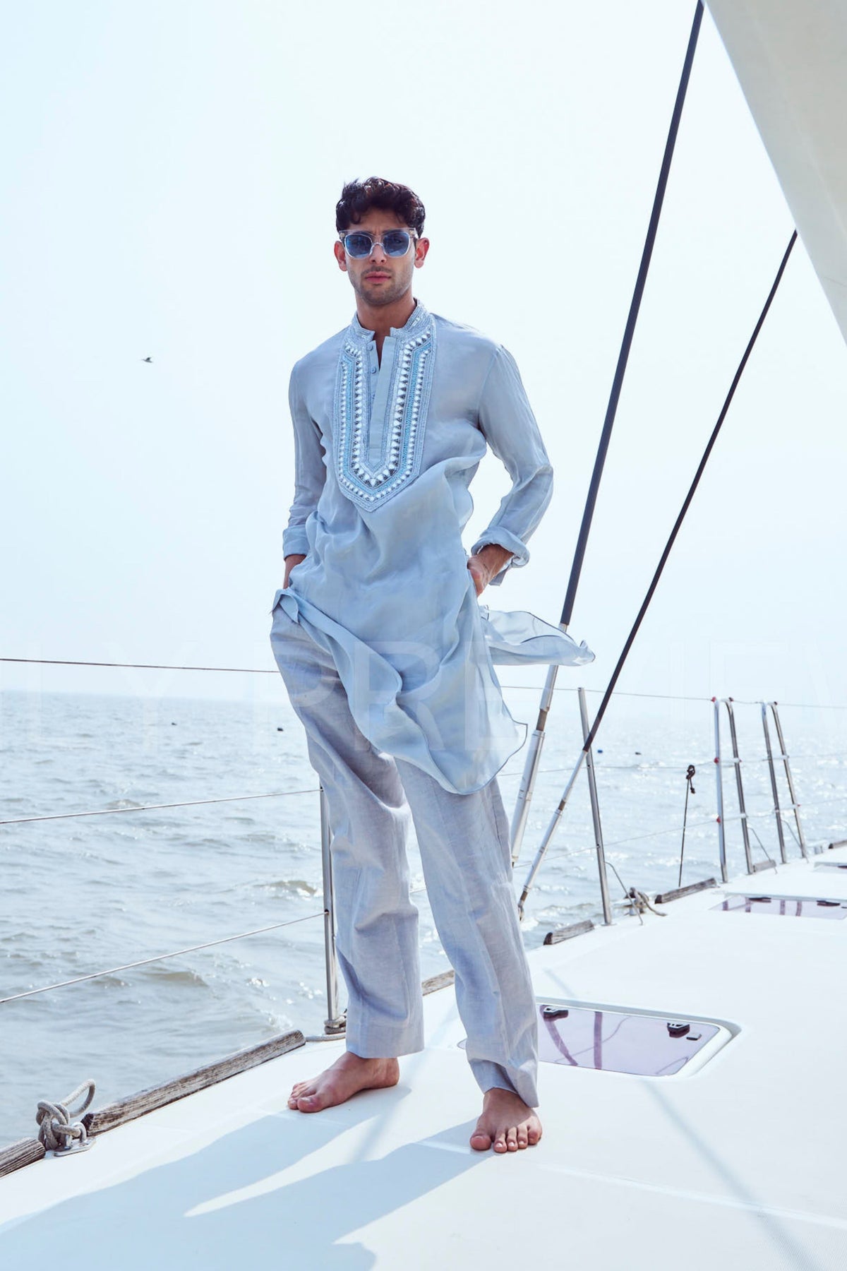 Embroidered Yoke Kurta Set