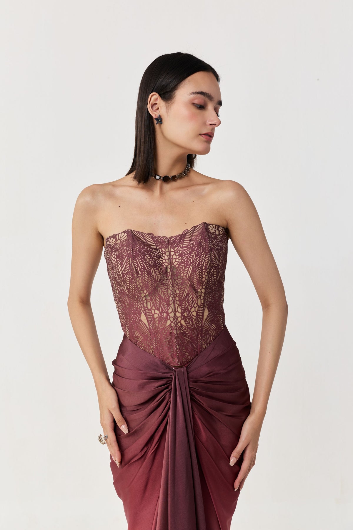 Moss Forest Applique Corset