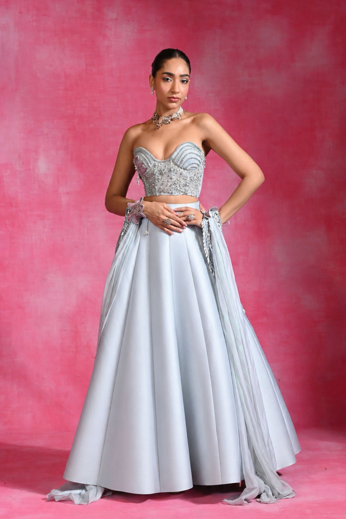 Blue Fitoor Lehenga Set