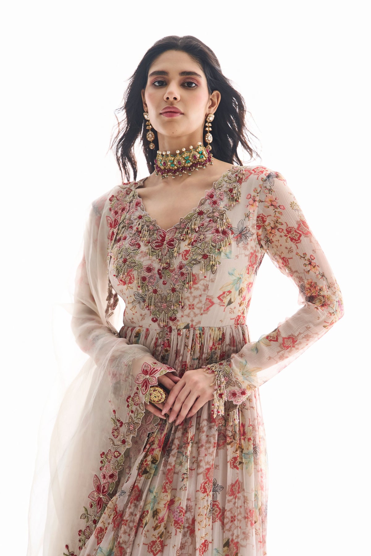 Aksah Anarkali Set