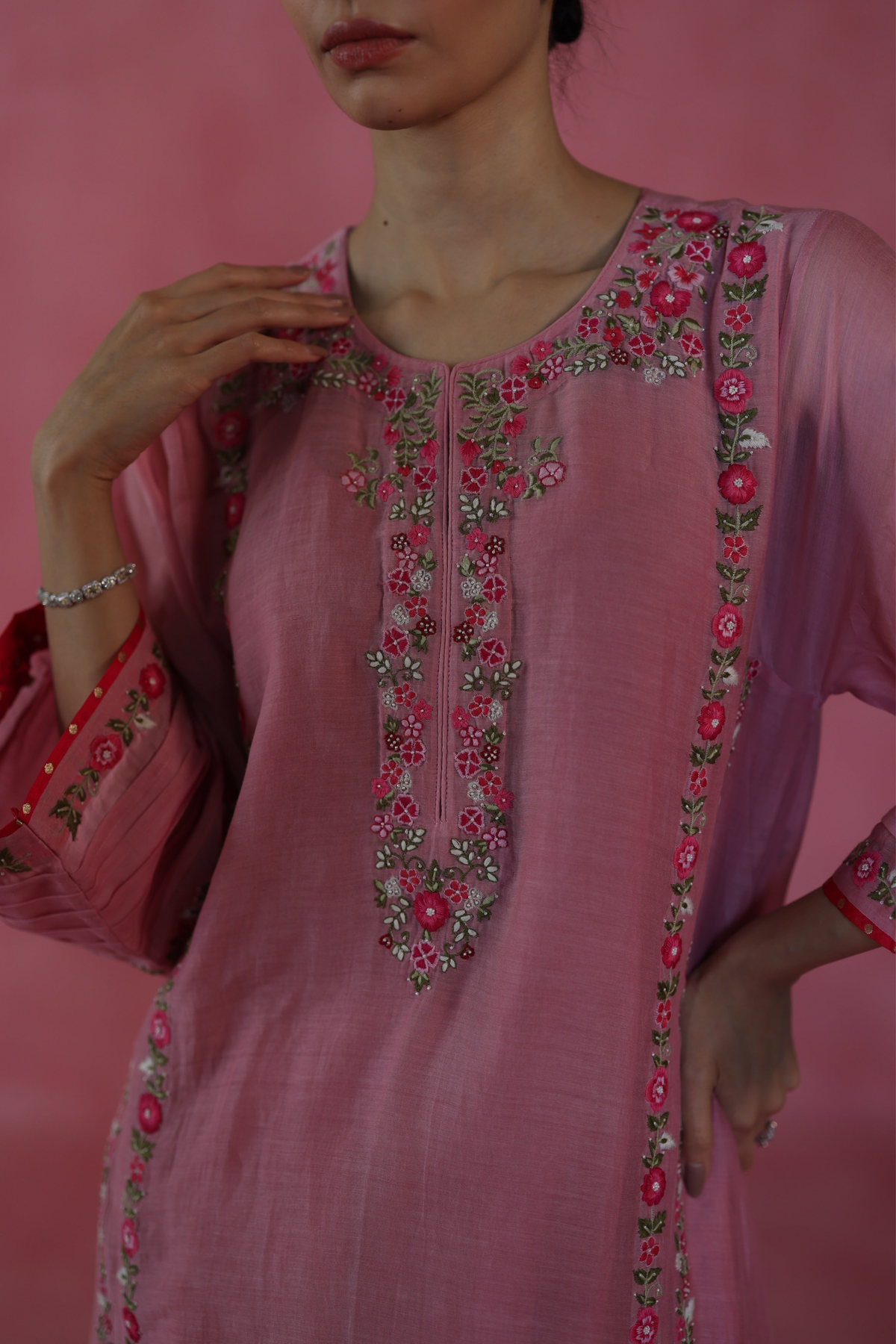 Pink Kulfi Kurta Set