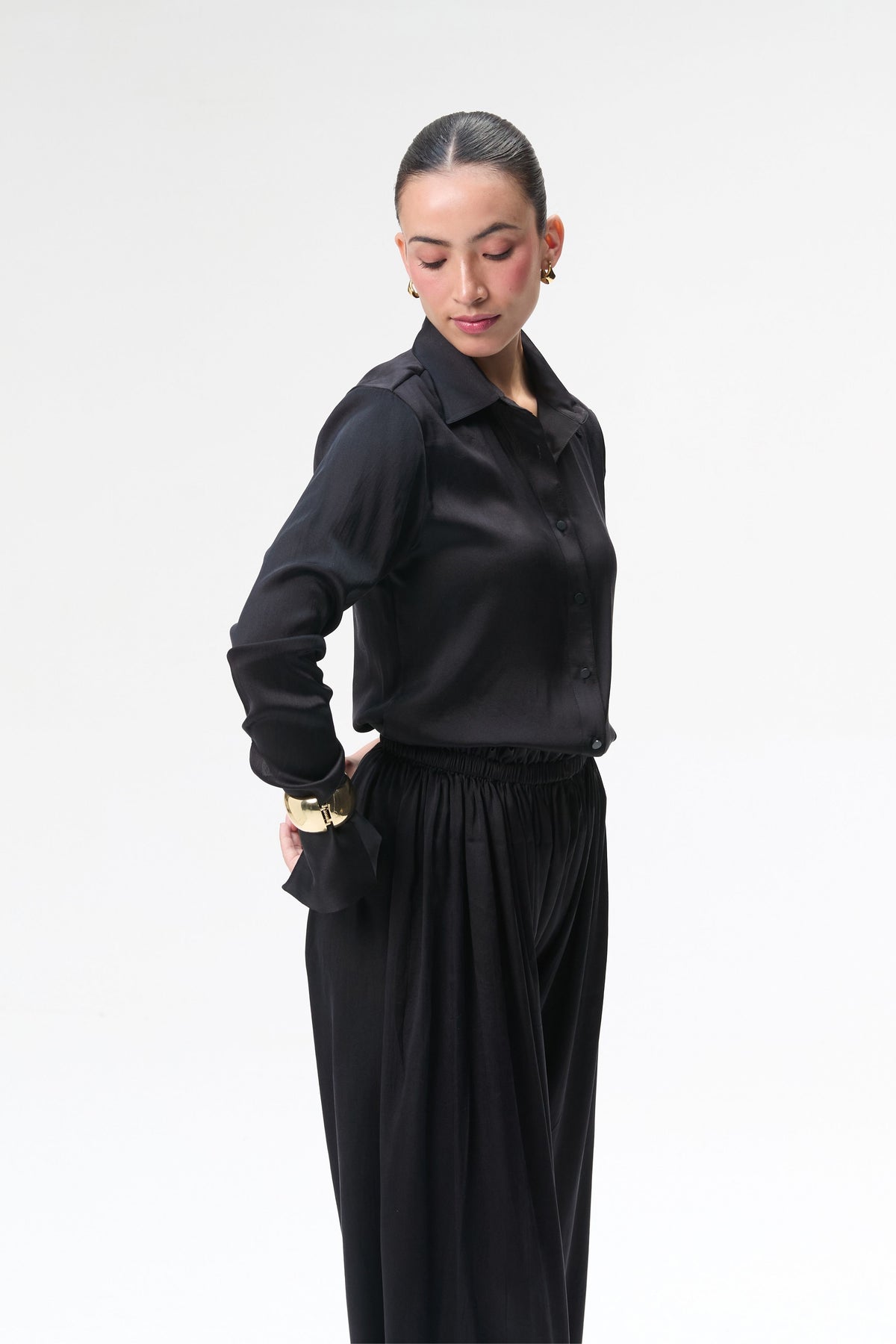 Black Silk Shirt