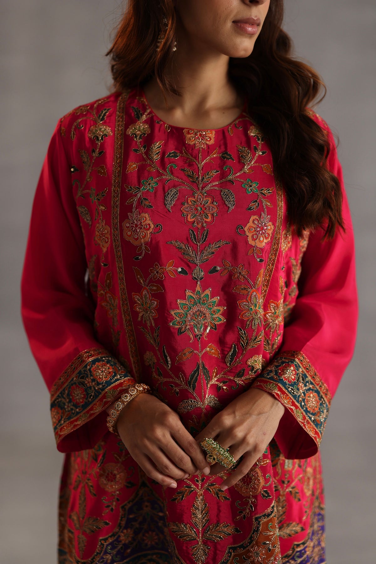 Yaman Magenta Kurta Set
