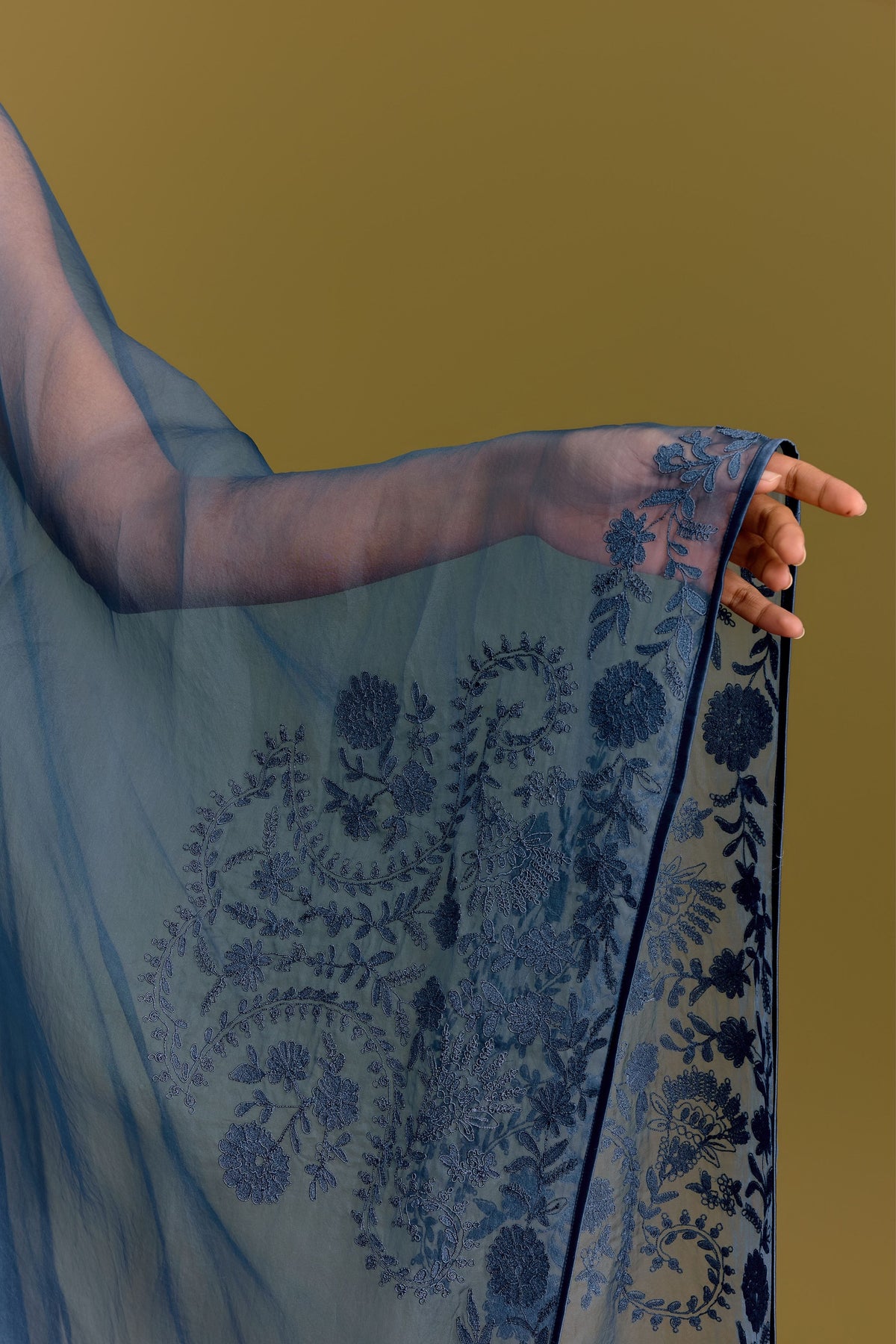Blue Anarkali Set