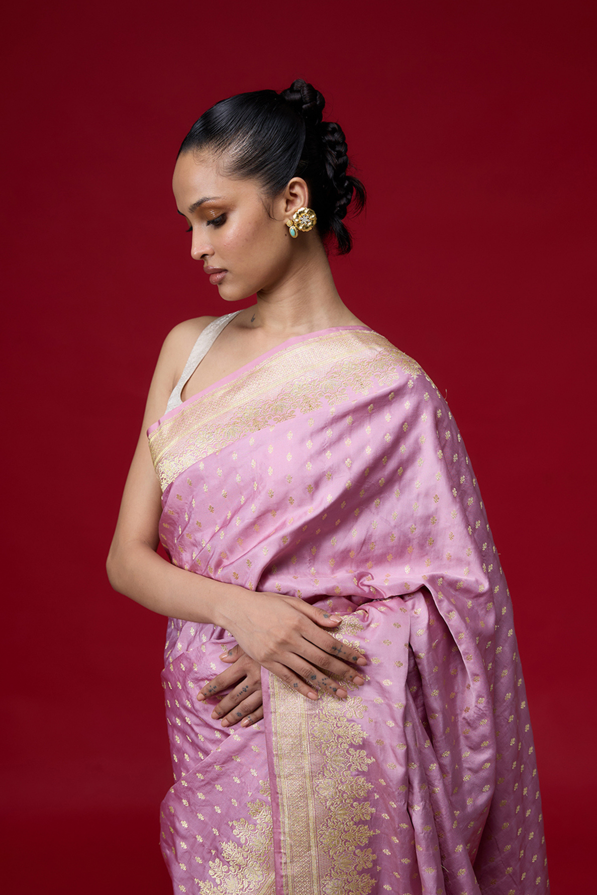The Fuchsia Flirt Saree