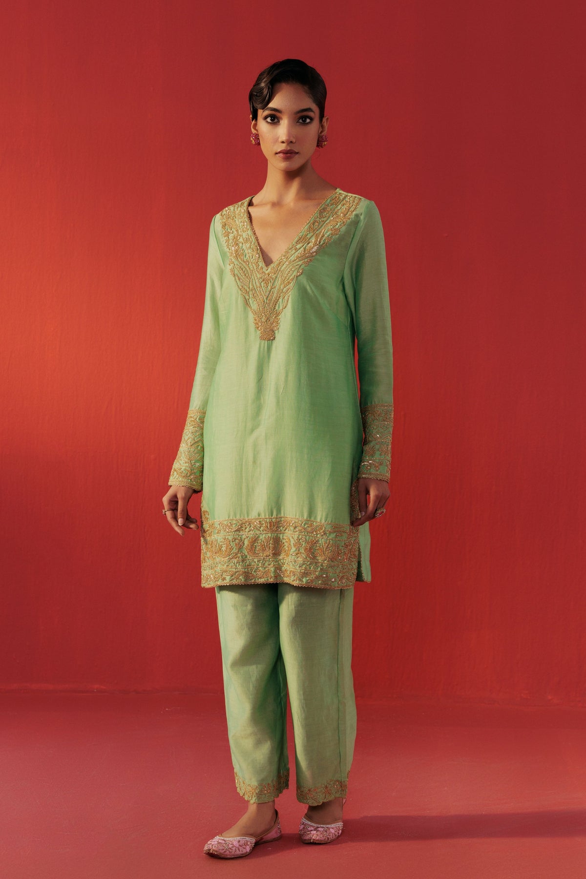Pastel Green Kurta Set