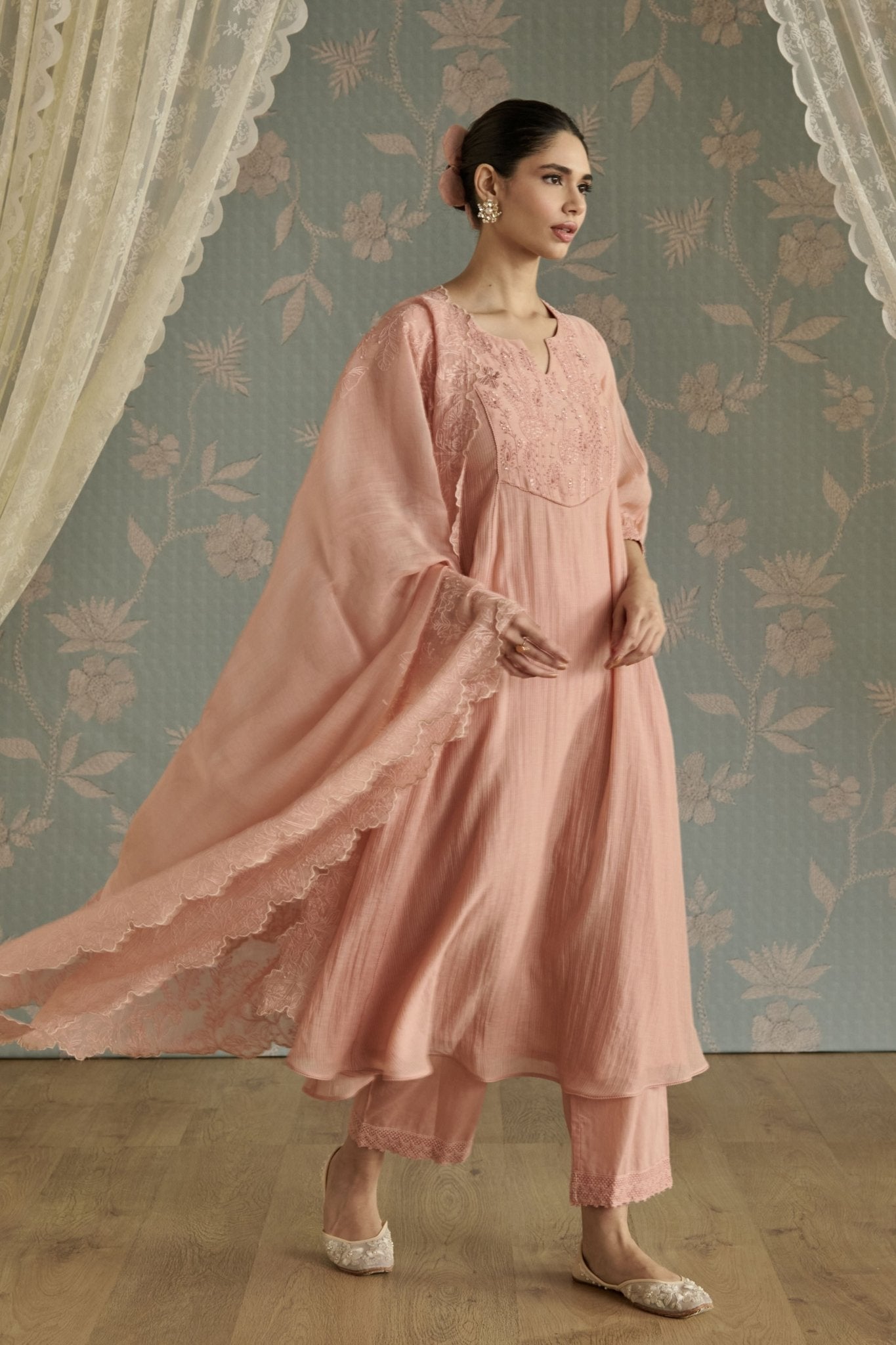 Pink Nora Kurta Set - Kritika Dawar - Elahe