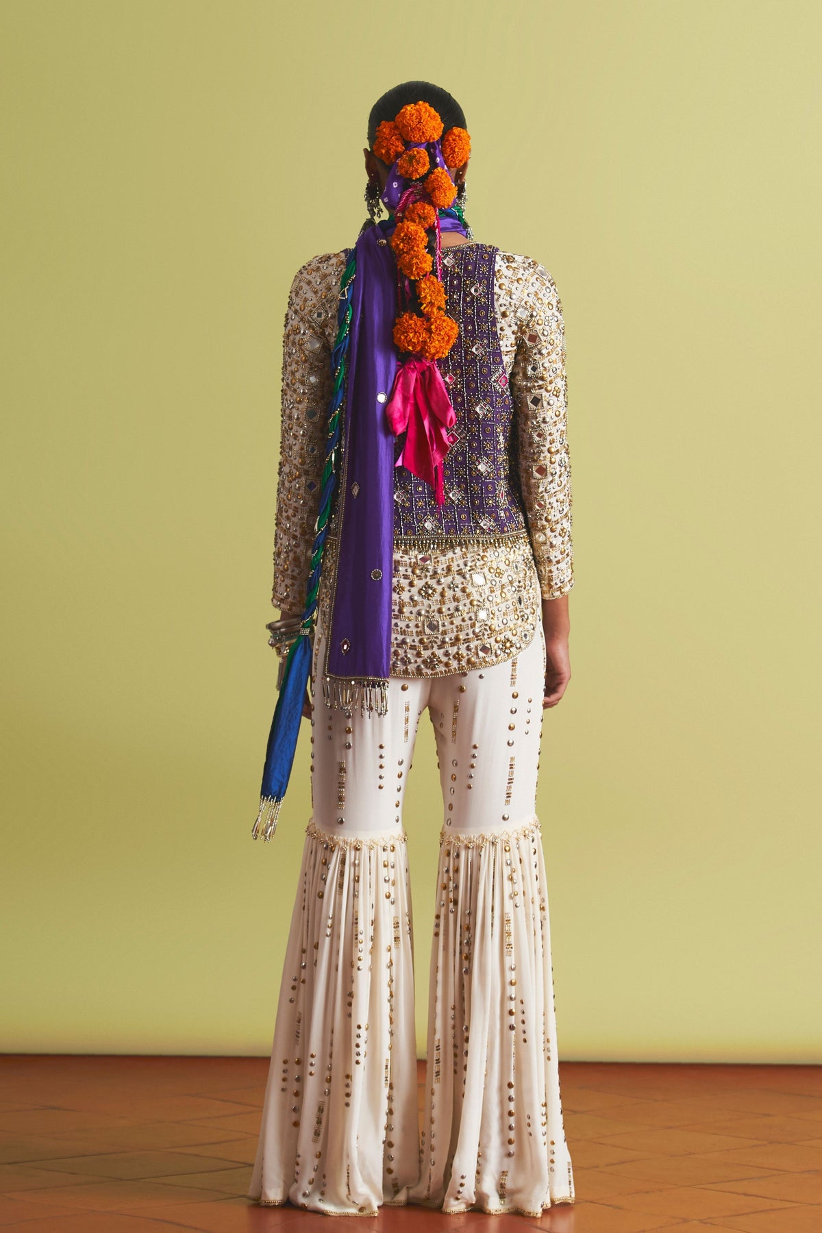 Off White Gharara Set