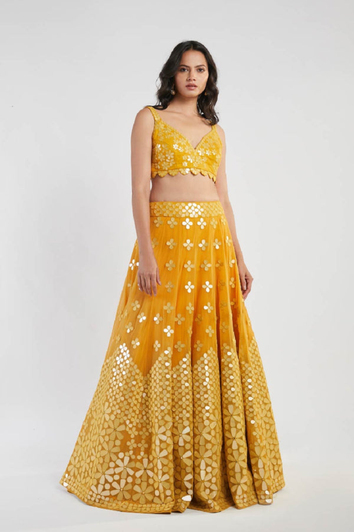 Yellow lehenga set