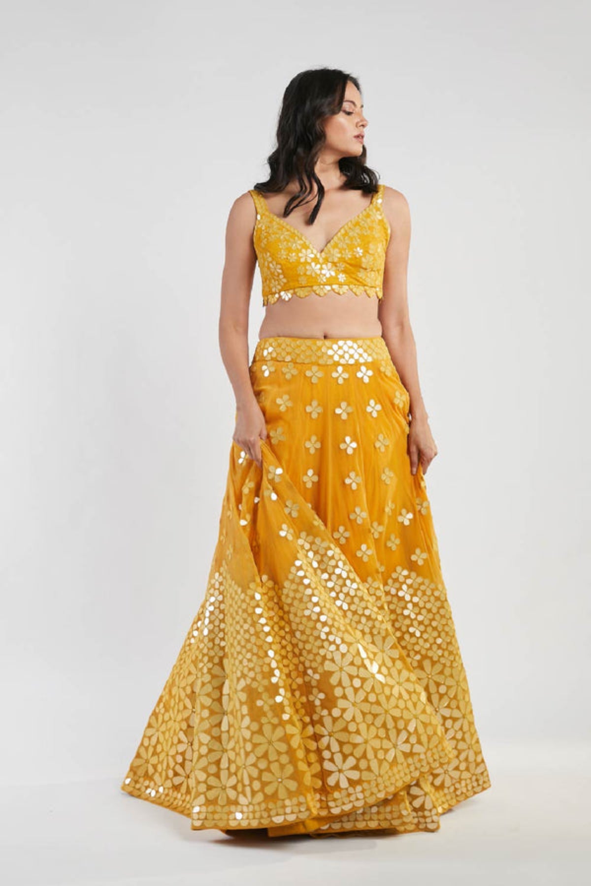 Yellow lehenga set