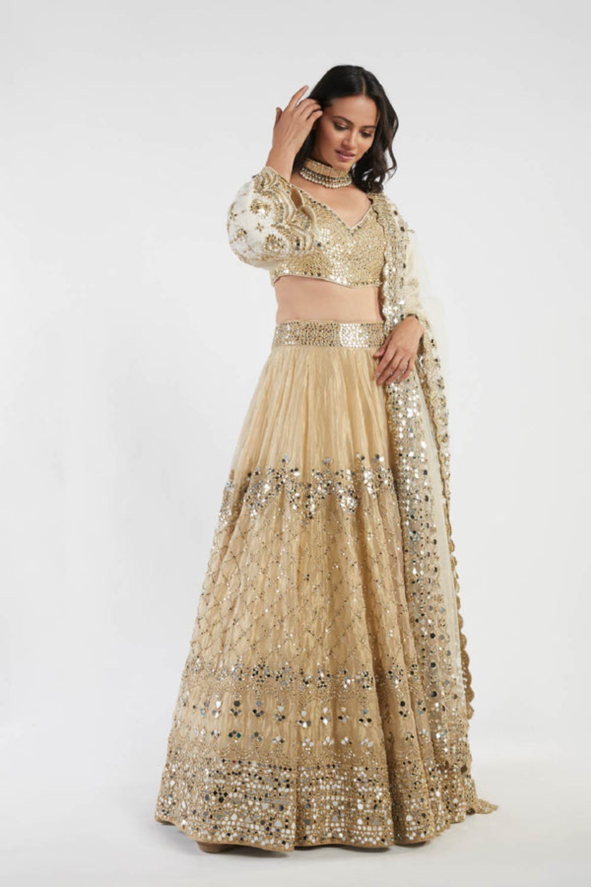 Embellished lehenga set