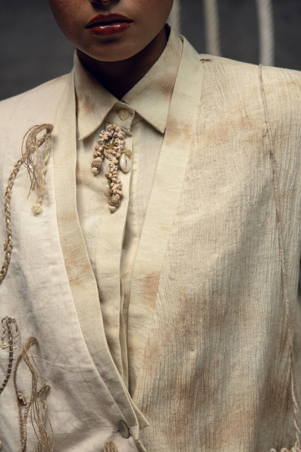 Khadi Embroidered Jacket