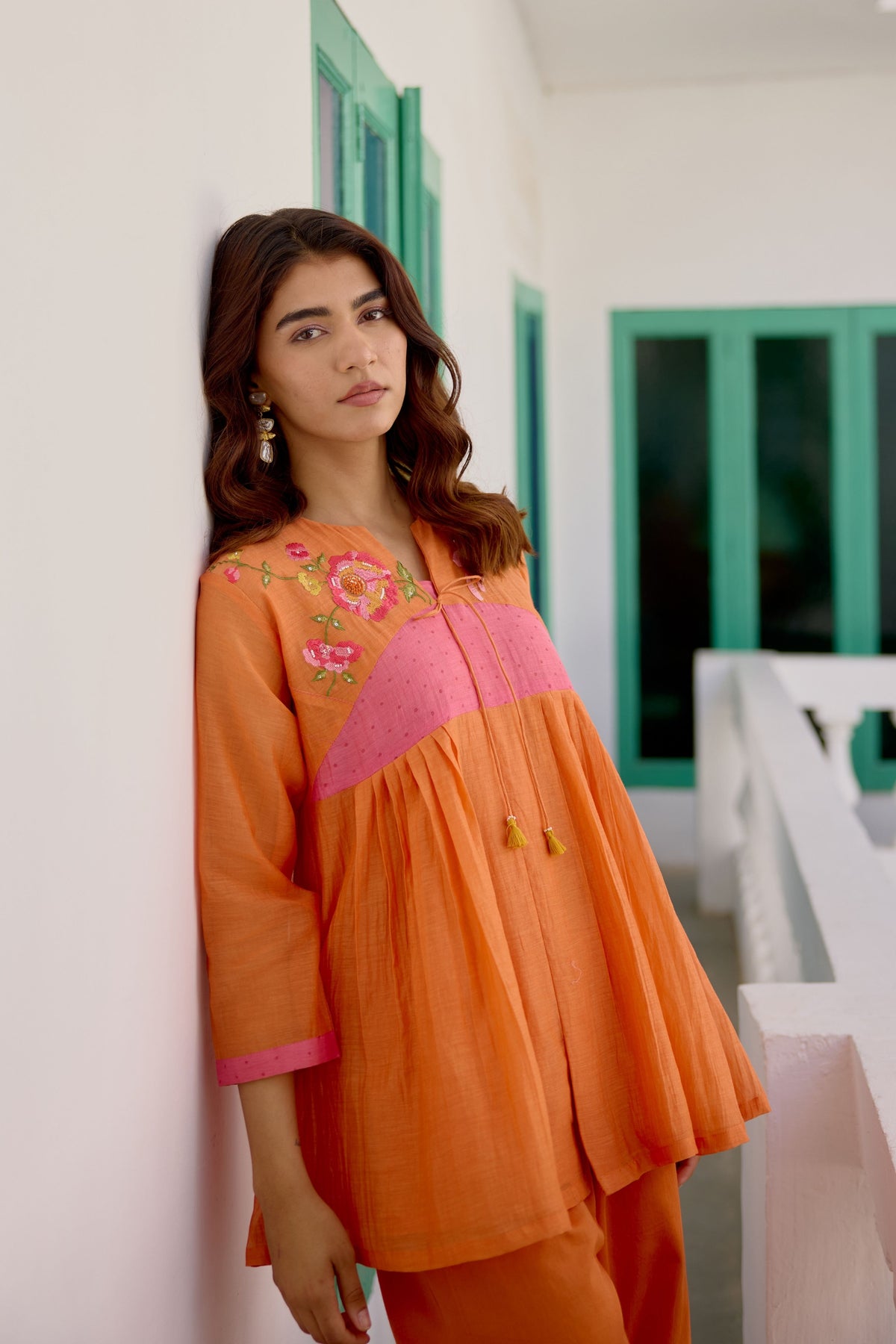 Orange Bloom & Sky Cord Set