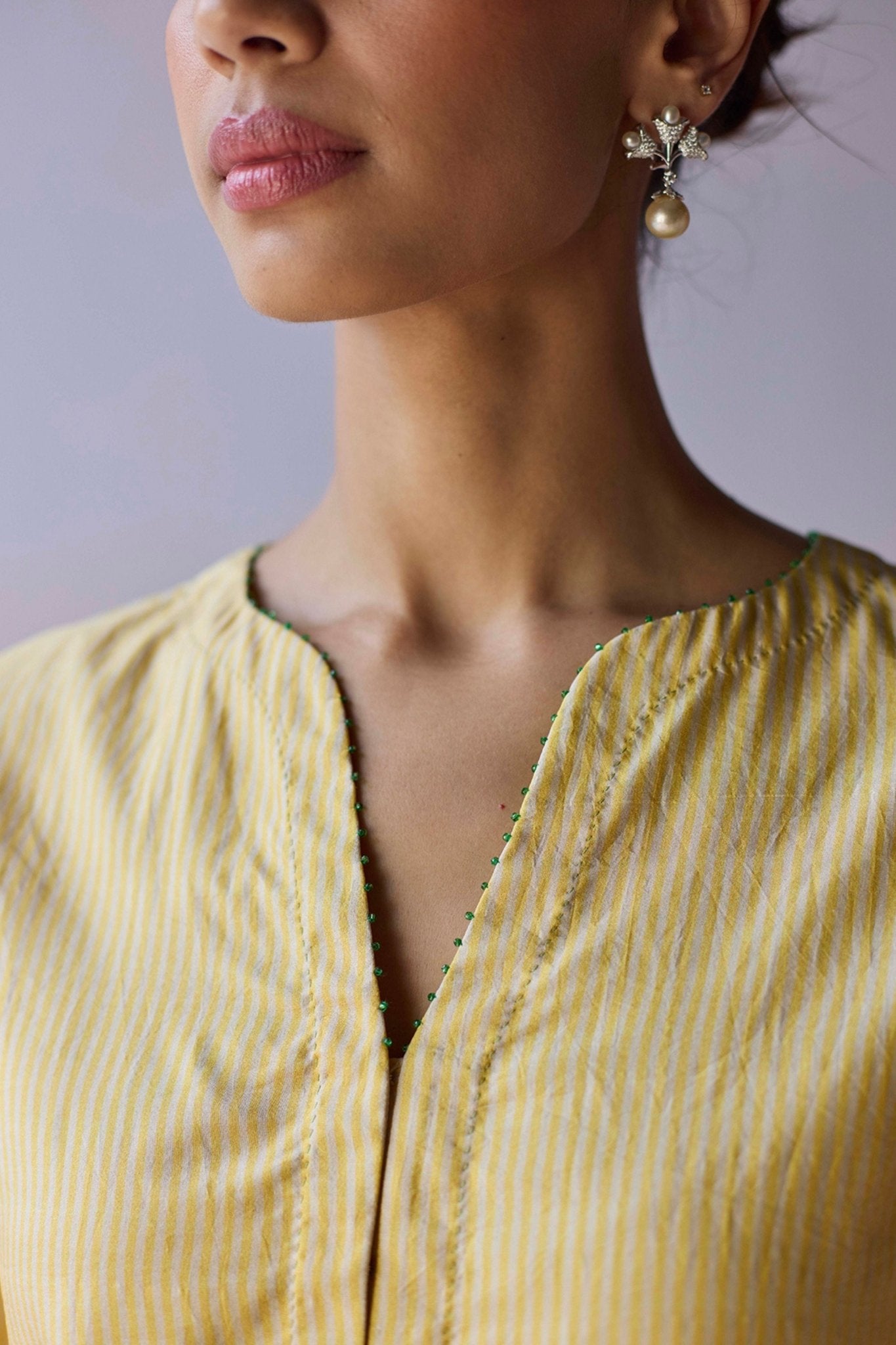 Soft Radiance Yellow Blouse - Surmaye - Elahe