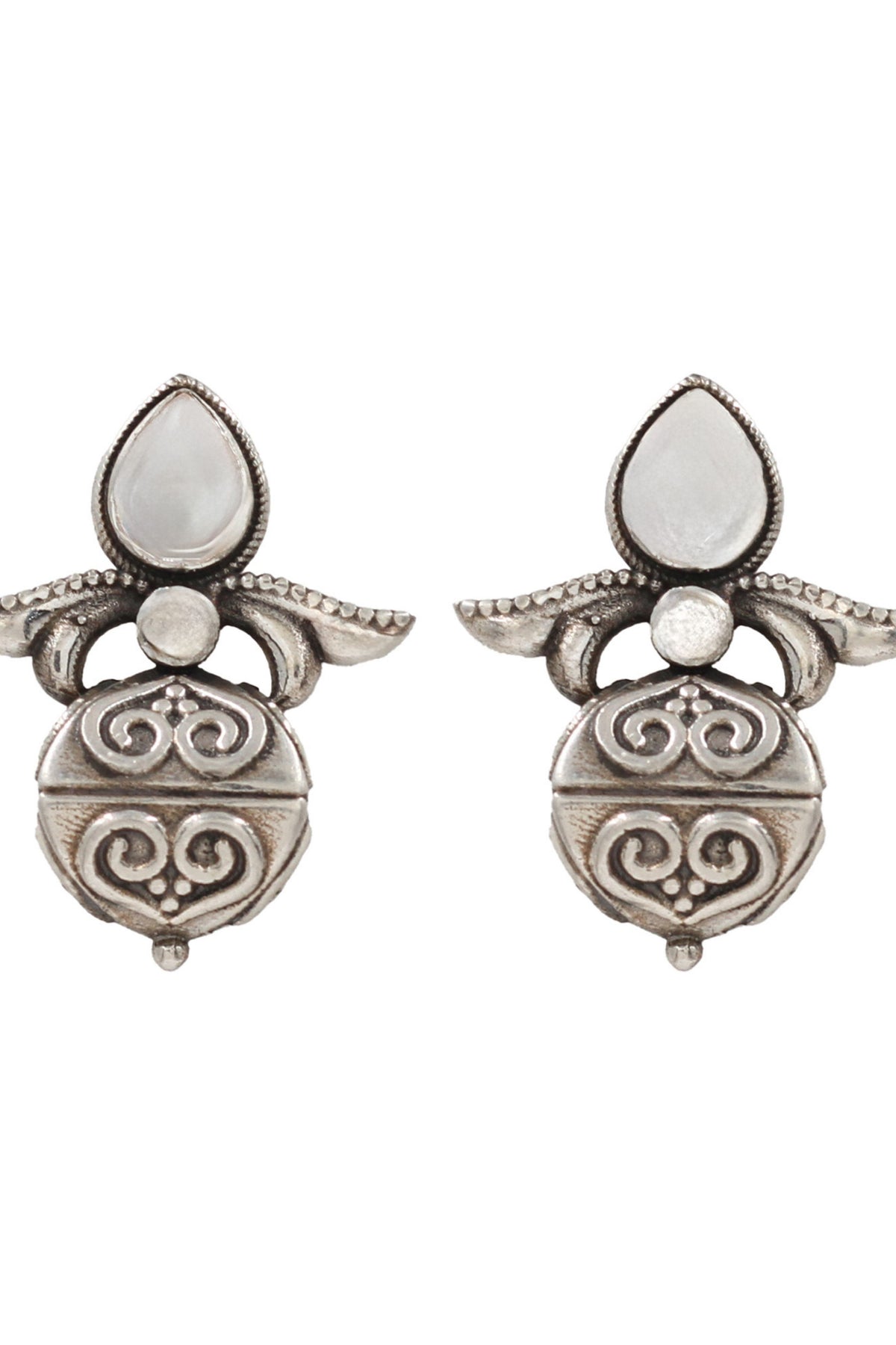 Sophisticated Silver Handcrafted Studs
