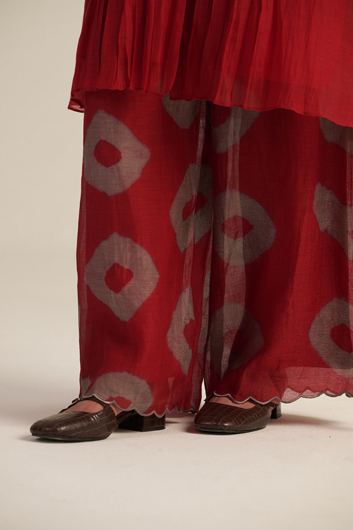 Red Homestead Tunic Set