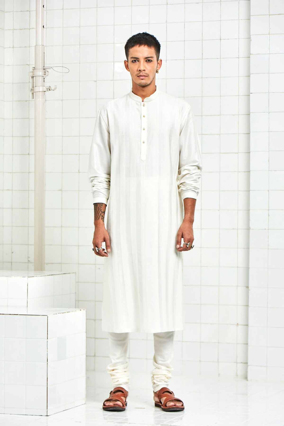 Laxmana Pintuck Quilting  Kurta Set