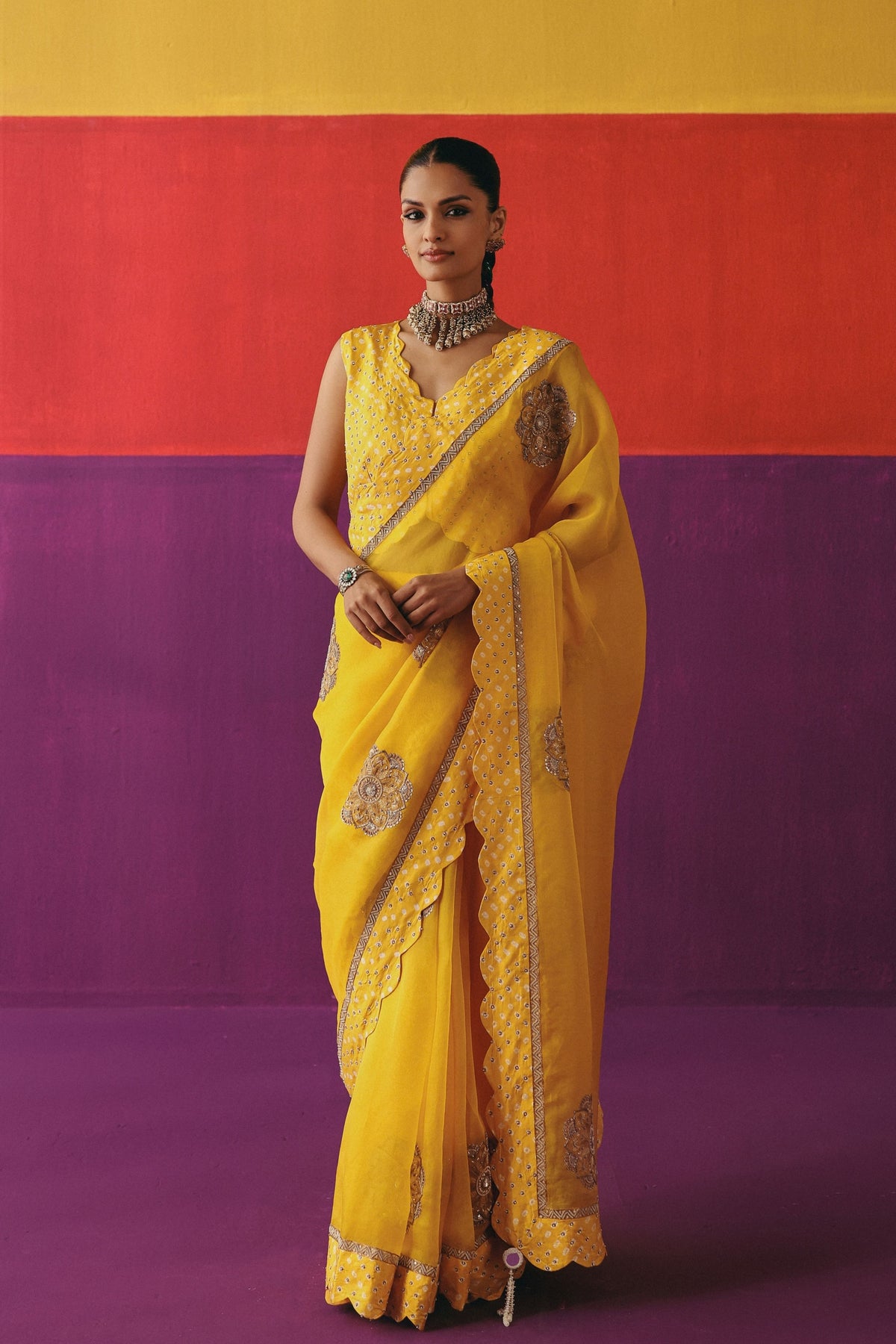 Mandala Surajmukhi Saree