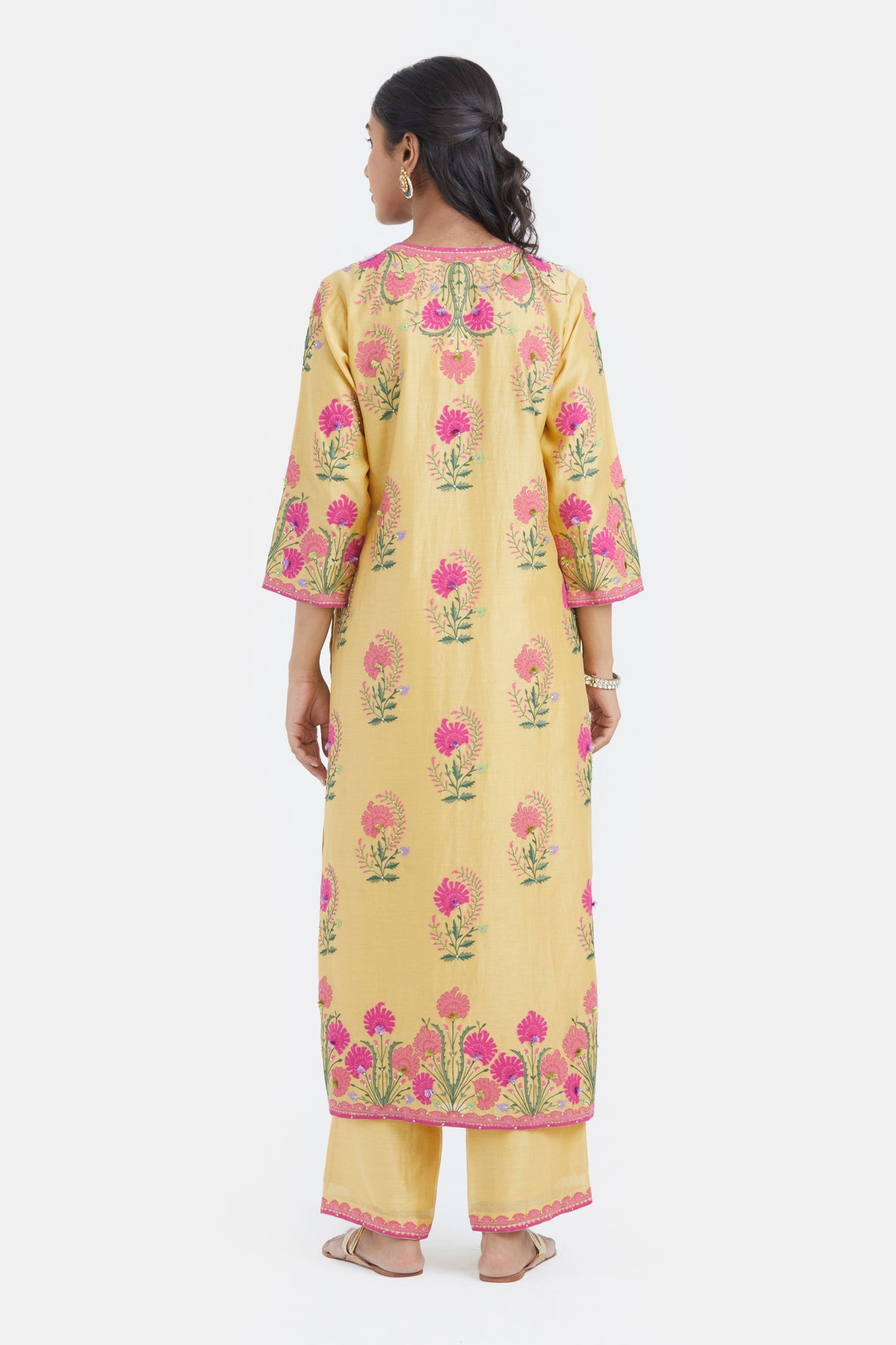 Yellow Straight Kurta Set