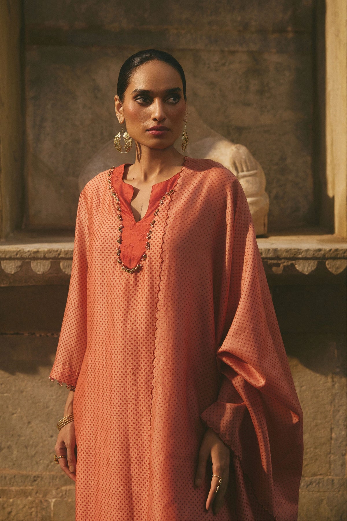Chanderi Printed Kurta Set