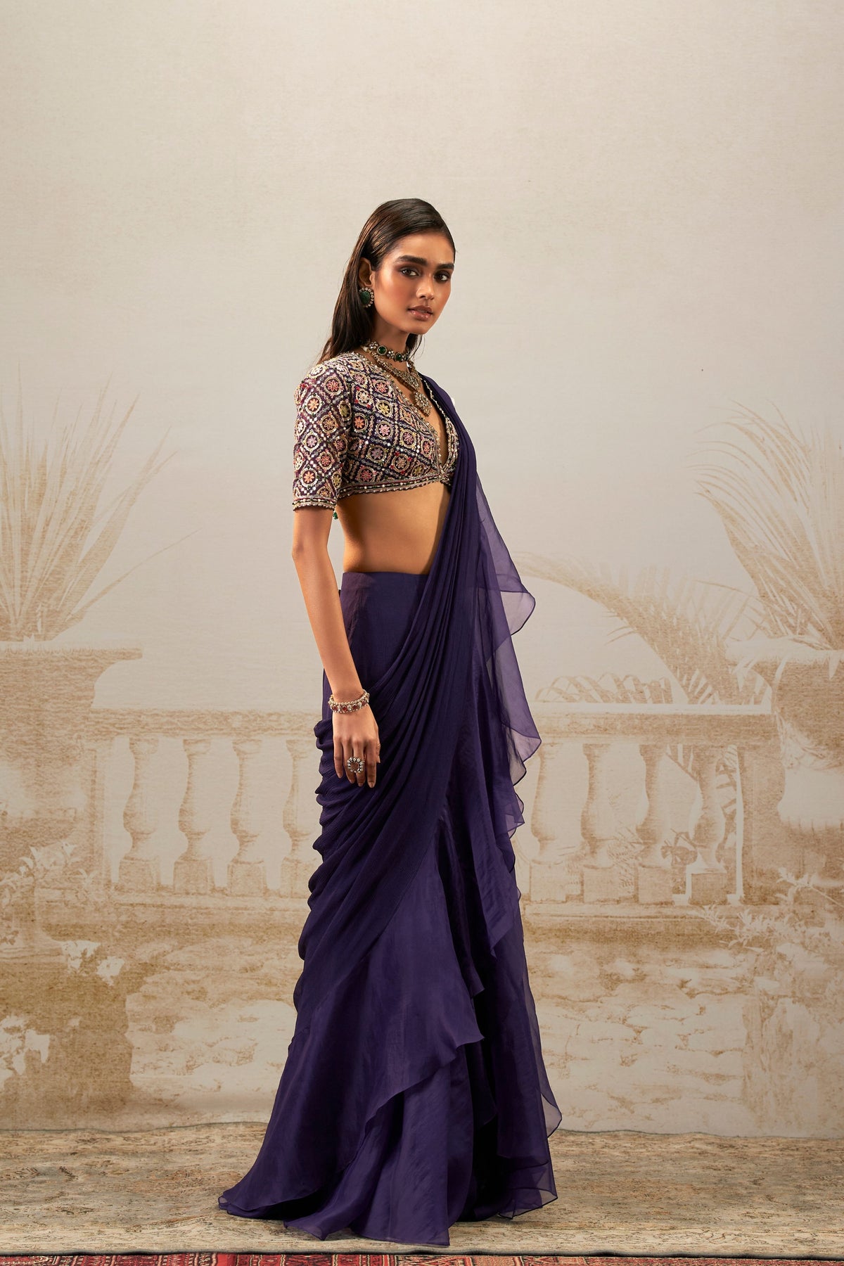 Geet Drape Saree Set