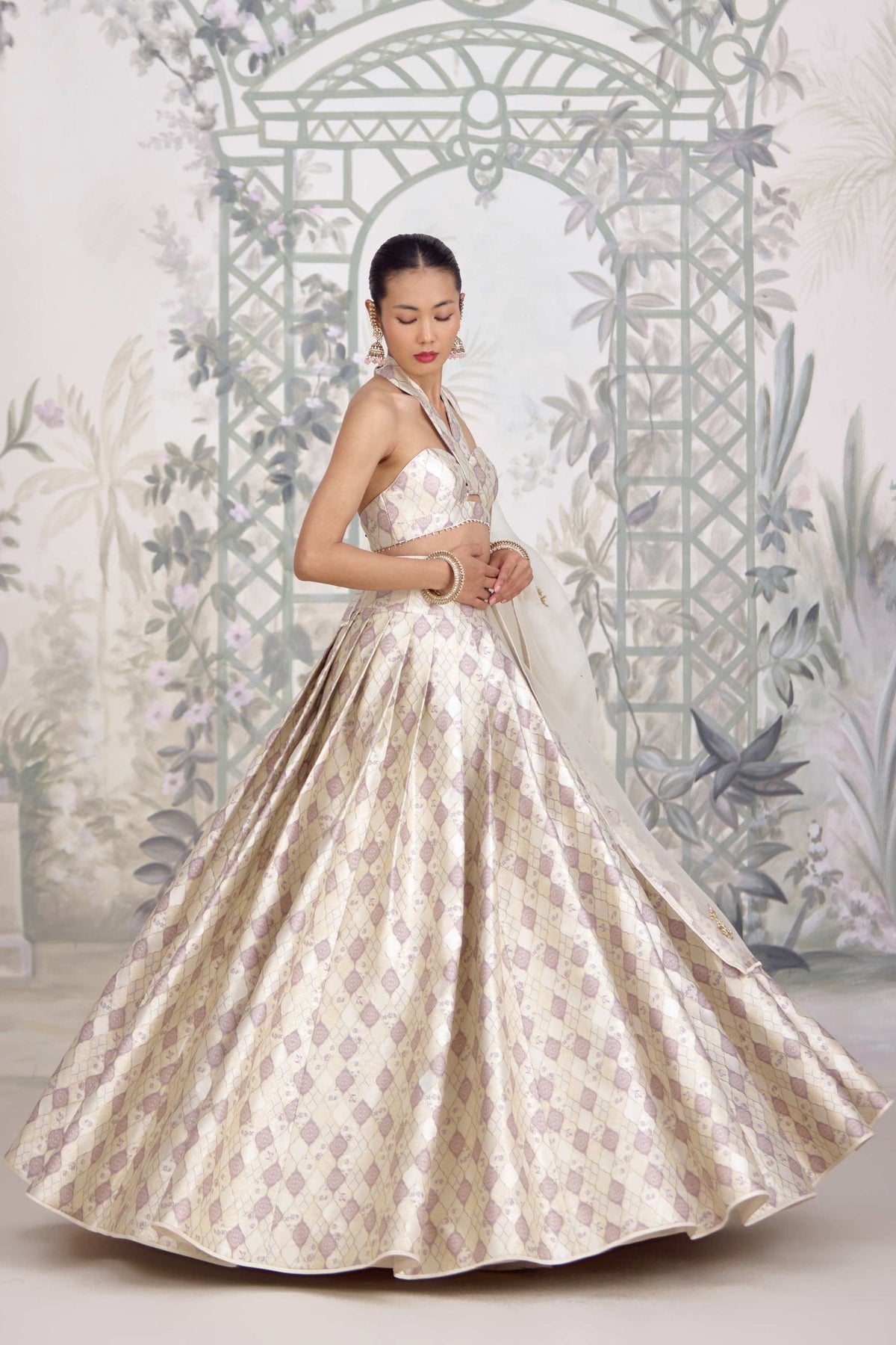 Winter White Lehenga Set