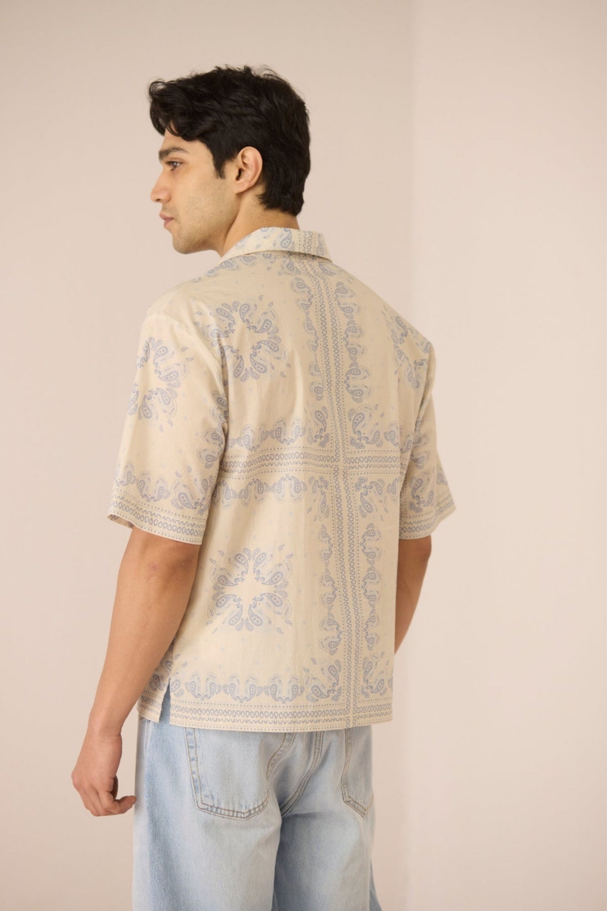 Ezra Paisley Blue Shirt