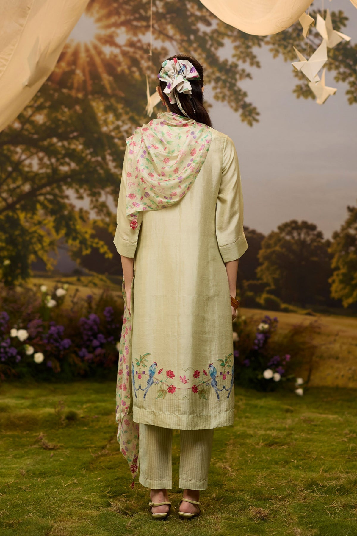 Garden's Edge Yellow Kurta Set