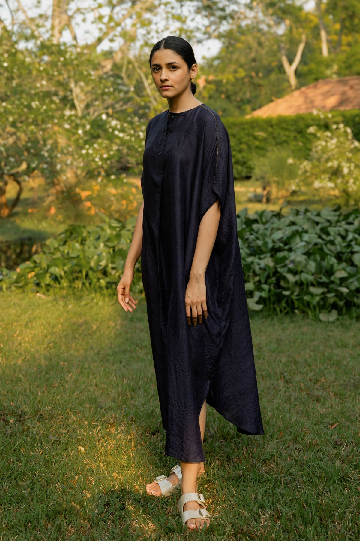 Jamun Pleated Kaftan