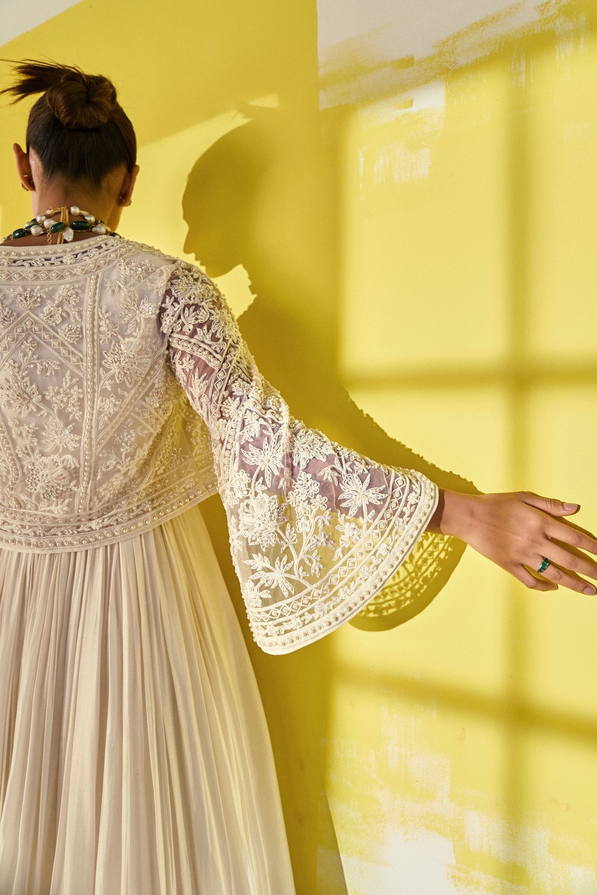 Dafiya Ivory Anarkali Set