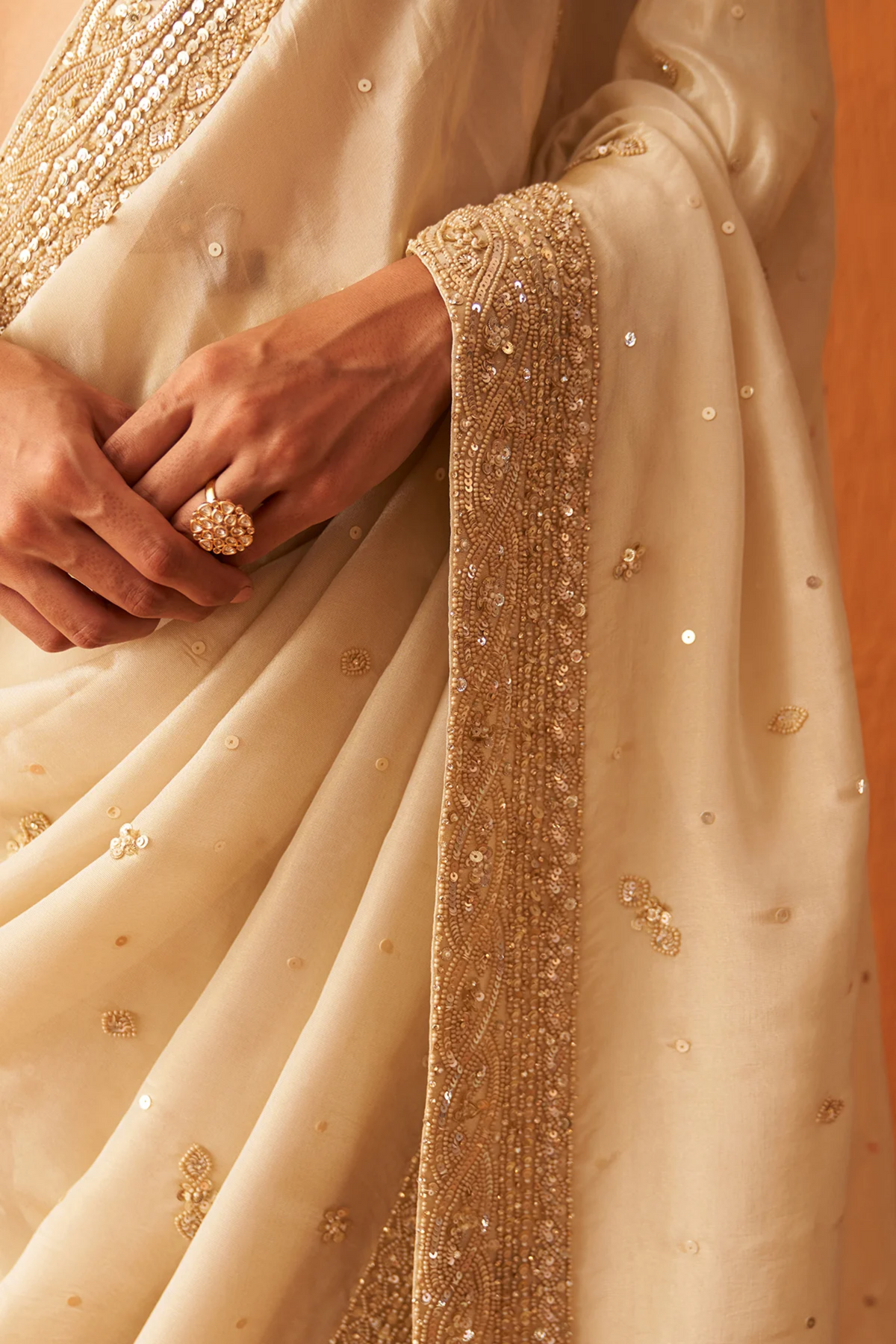 Gold Tissue Saree