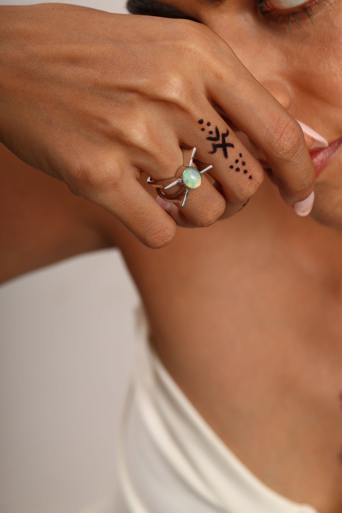 Butterfly Opal Ring