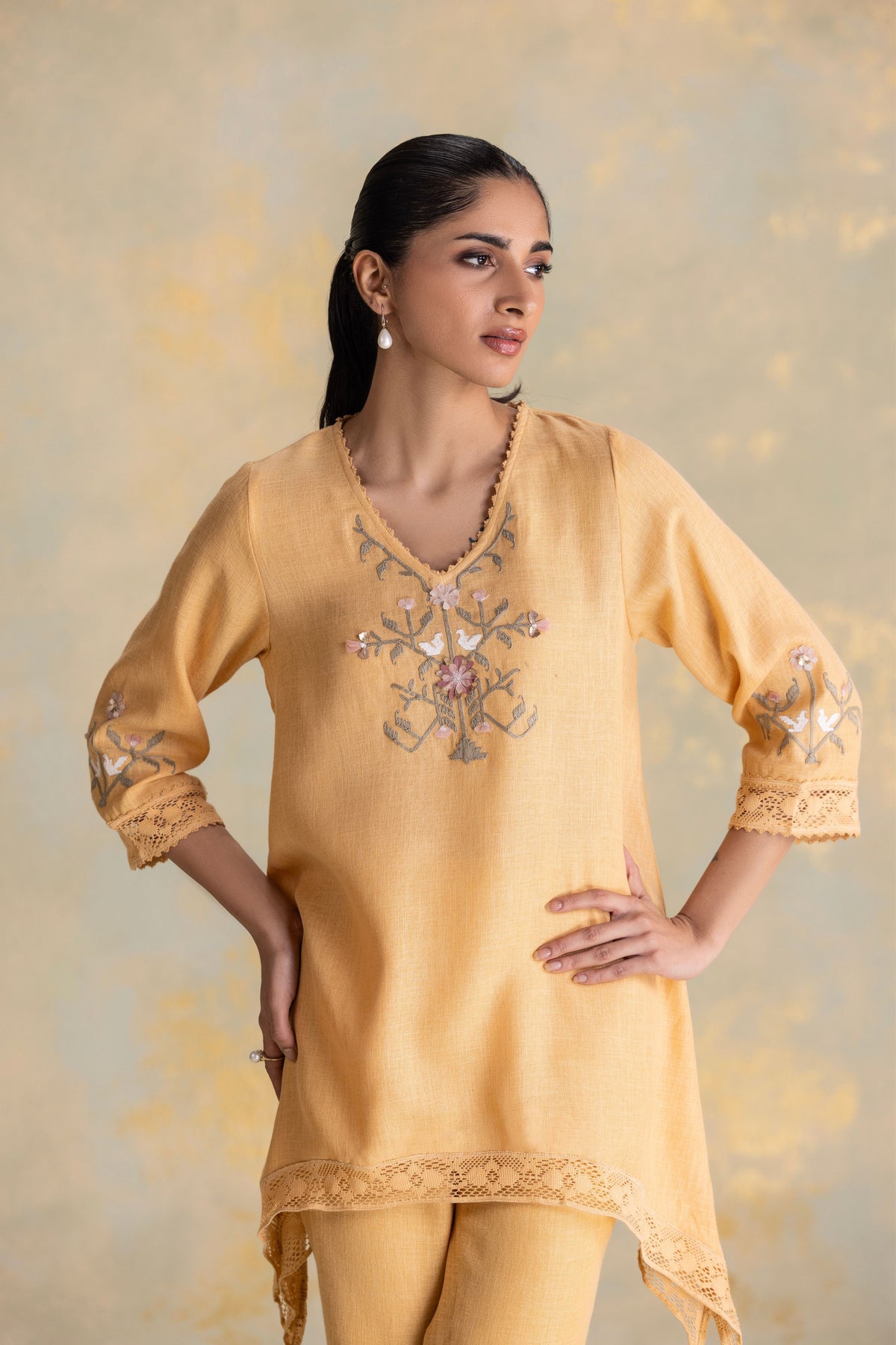 Candlelit Cashew Talia Co-ord Set
