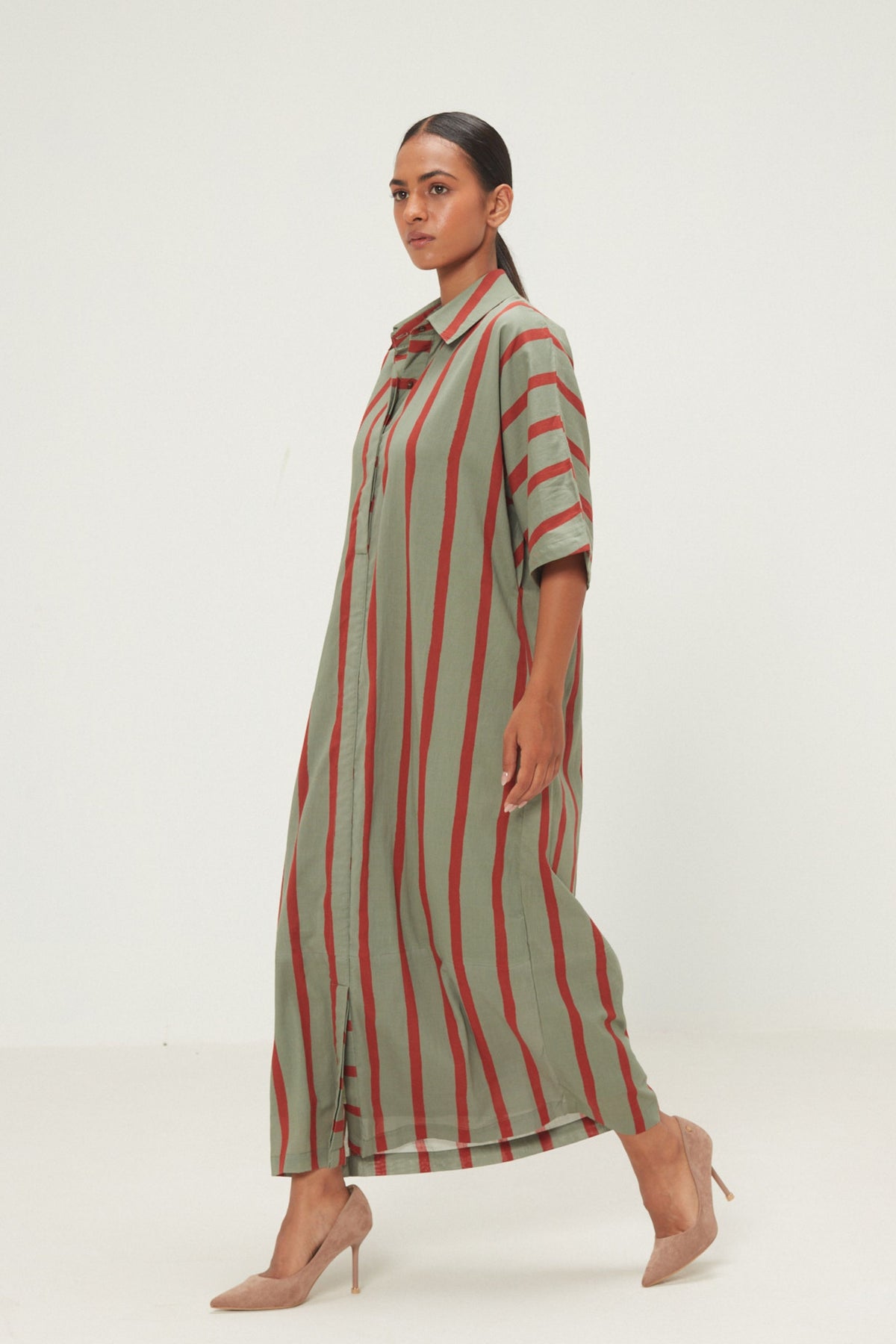 Parallel Shirt Dress