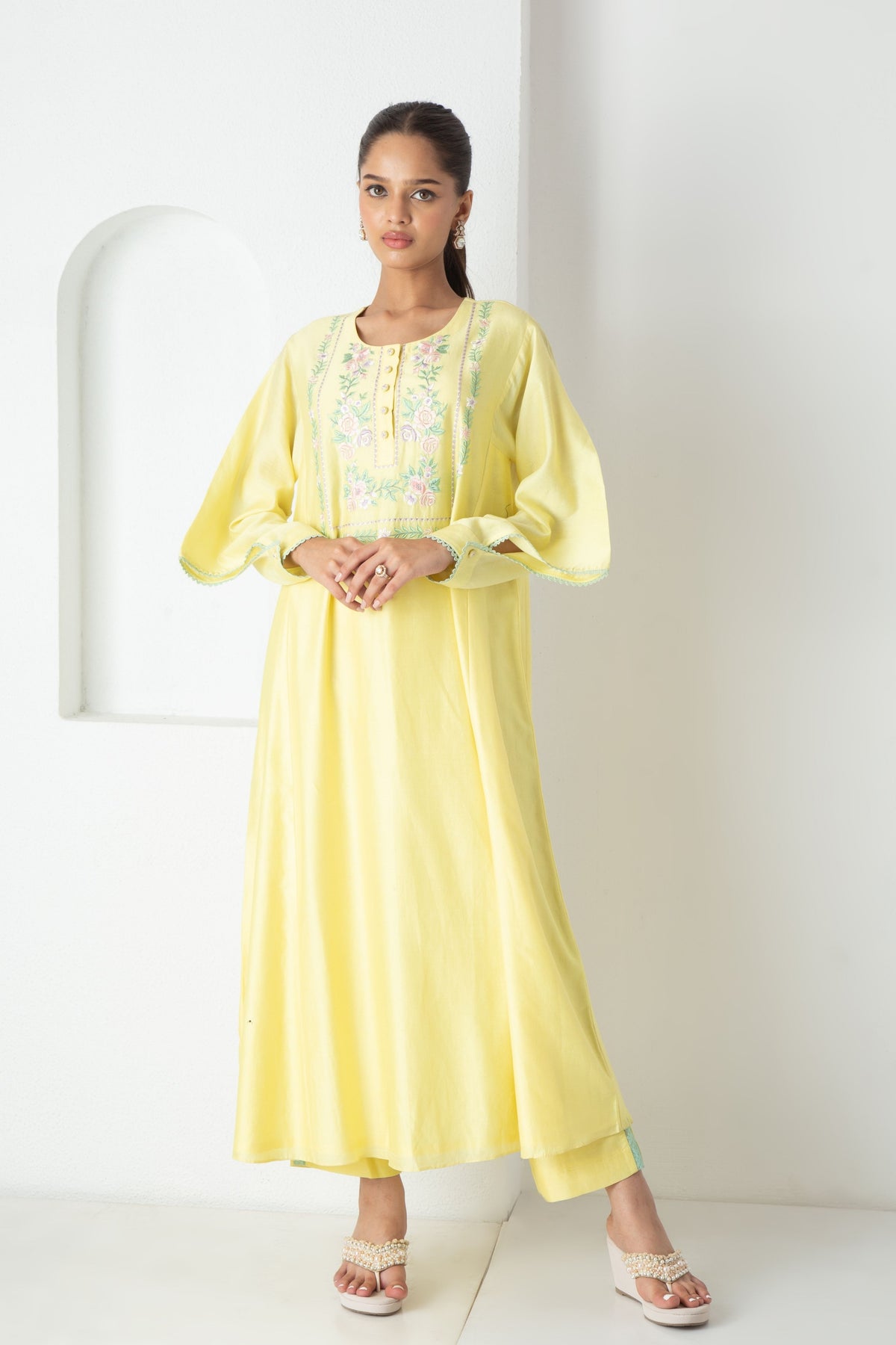 Yellow Cyra Kurta Set