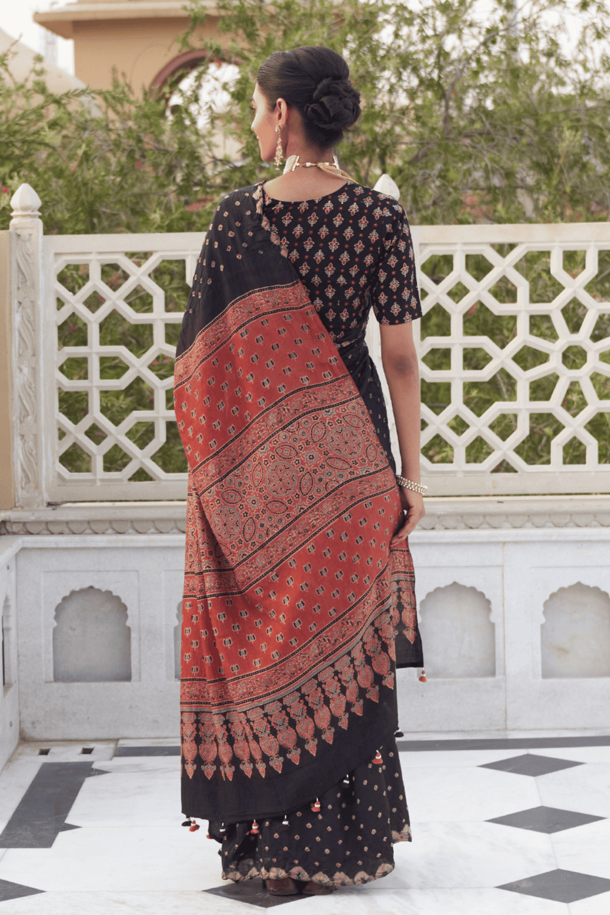 Revati Black Saree