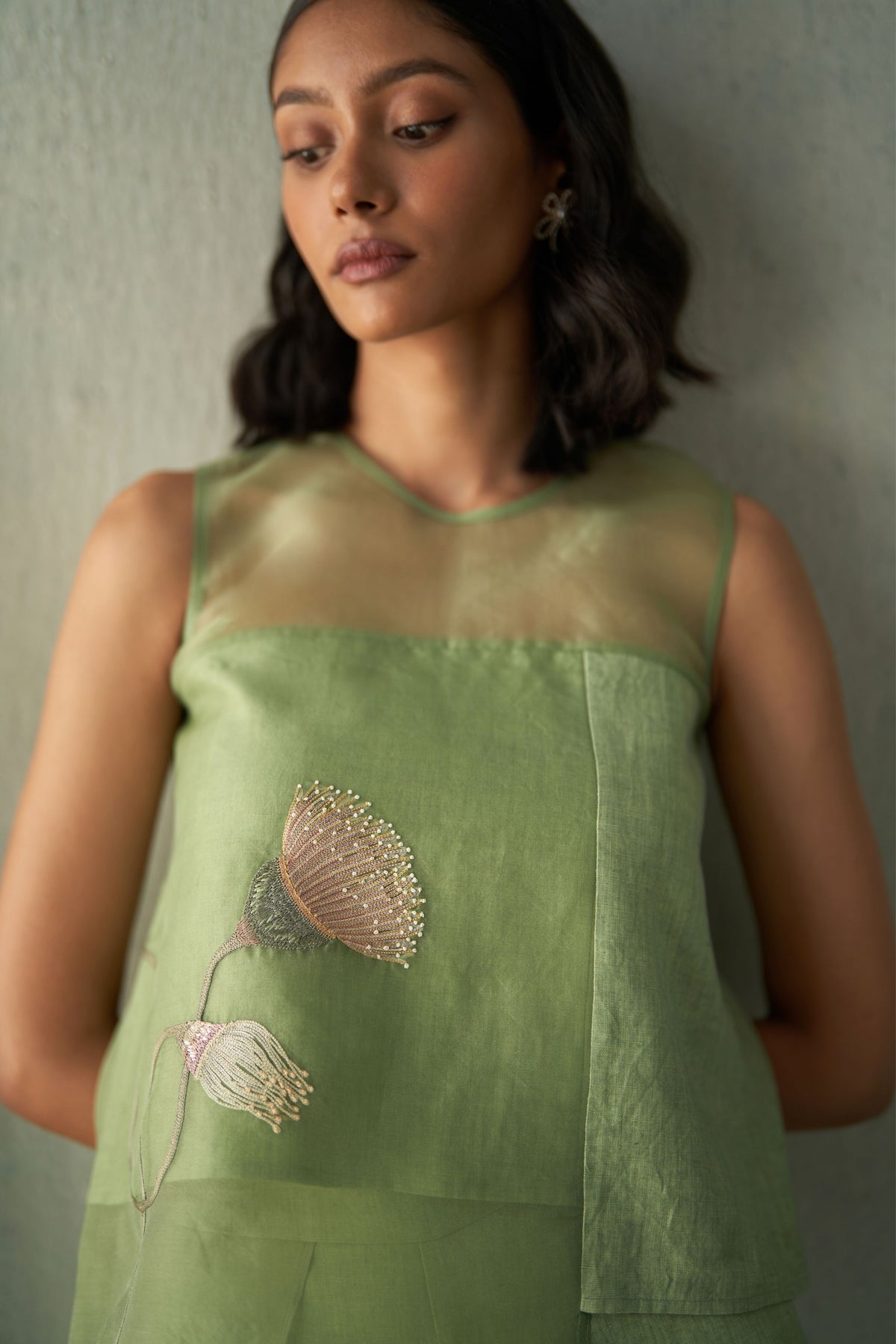 Desert Green Linen Co-ord Set