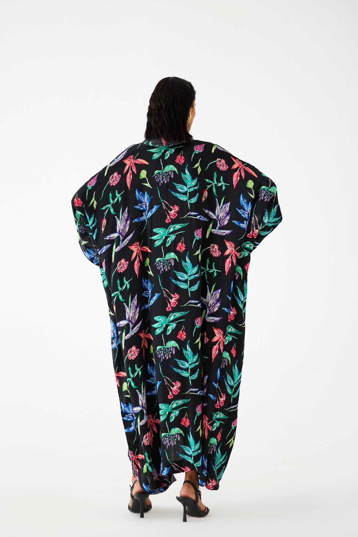 Black Botanica Kaftan