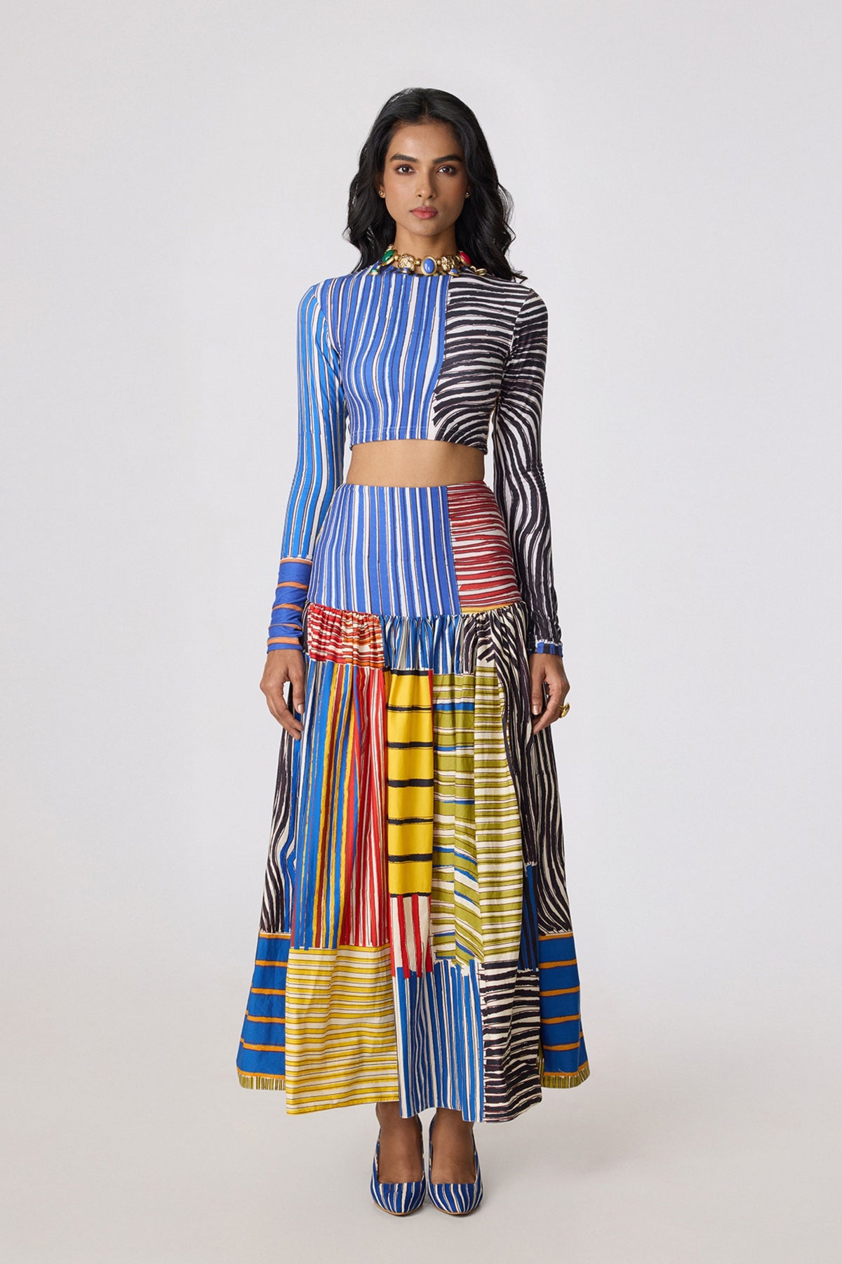 Zavi Blouse & Jasper Skirt Set