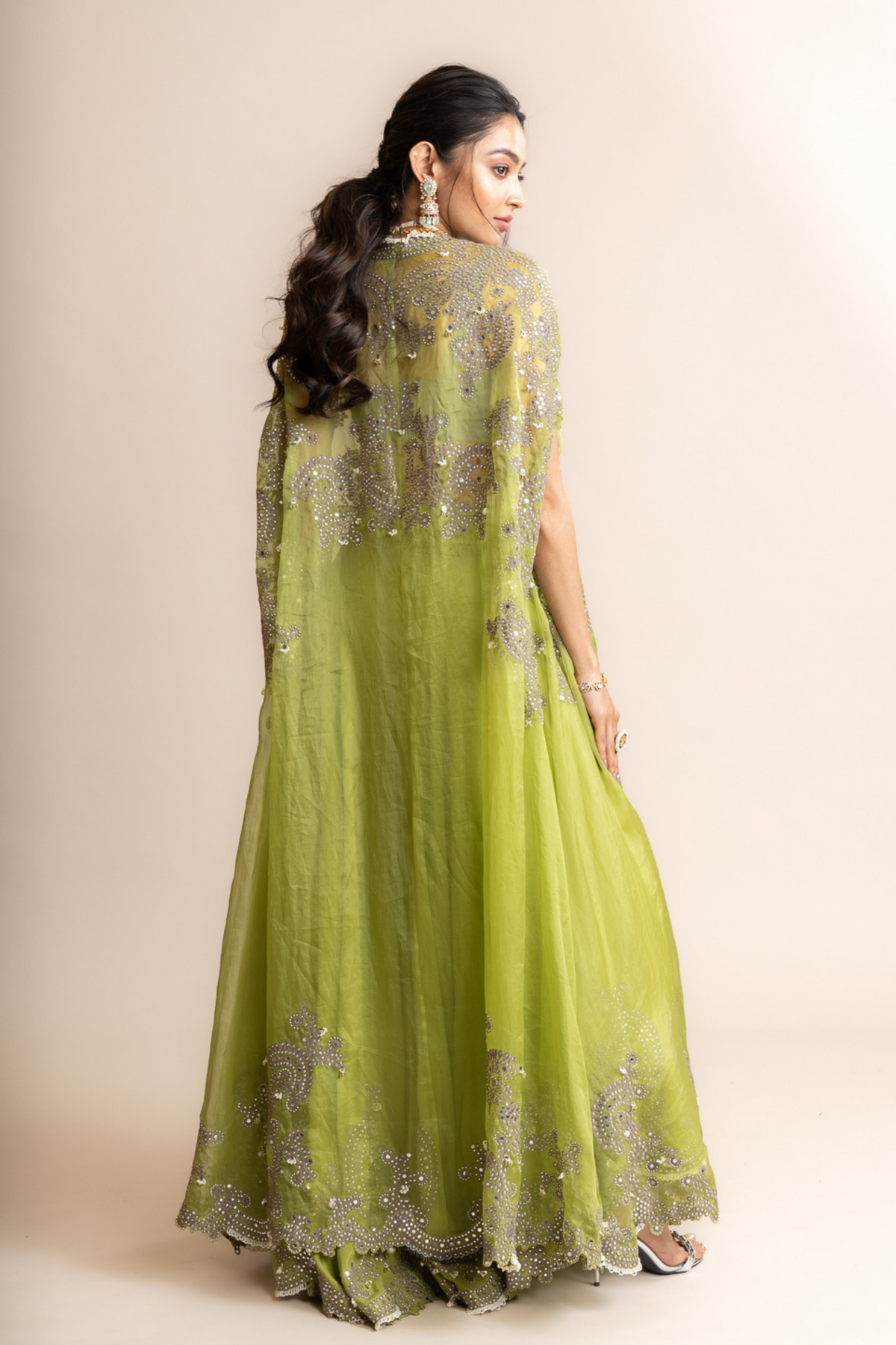 Pista Green Cape Set
