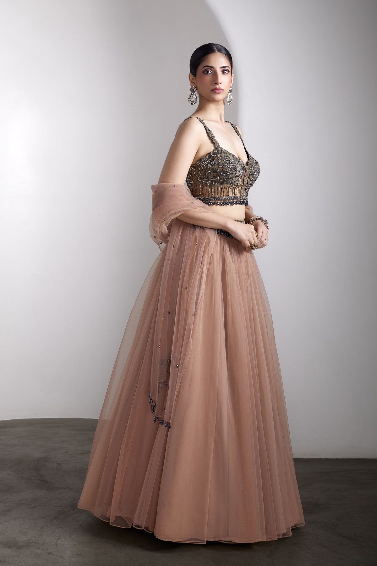 Antique Embroidered Lehenga Set